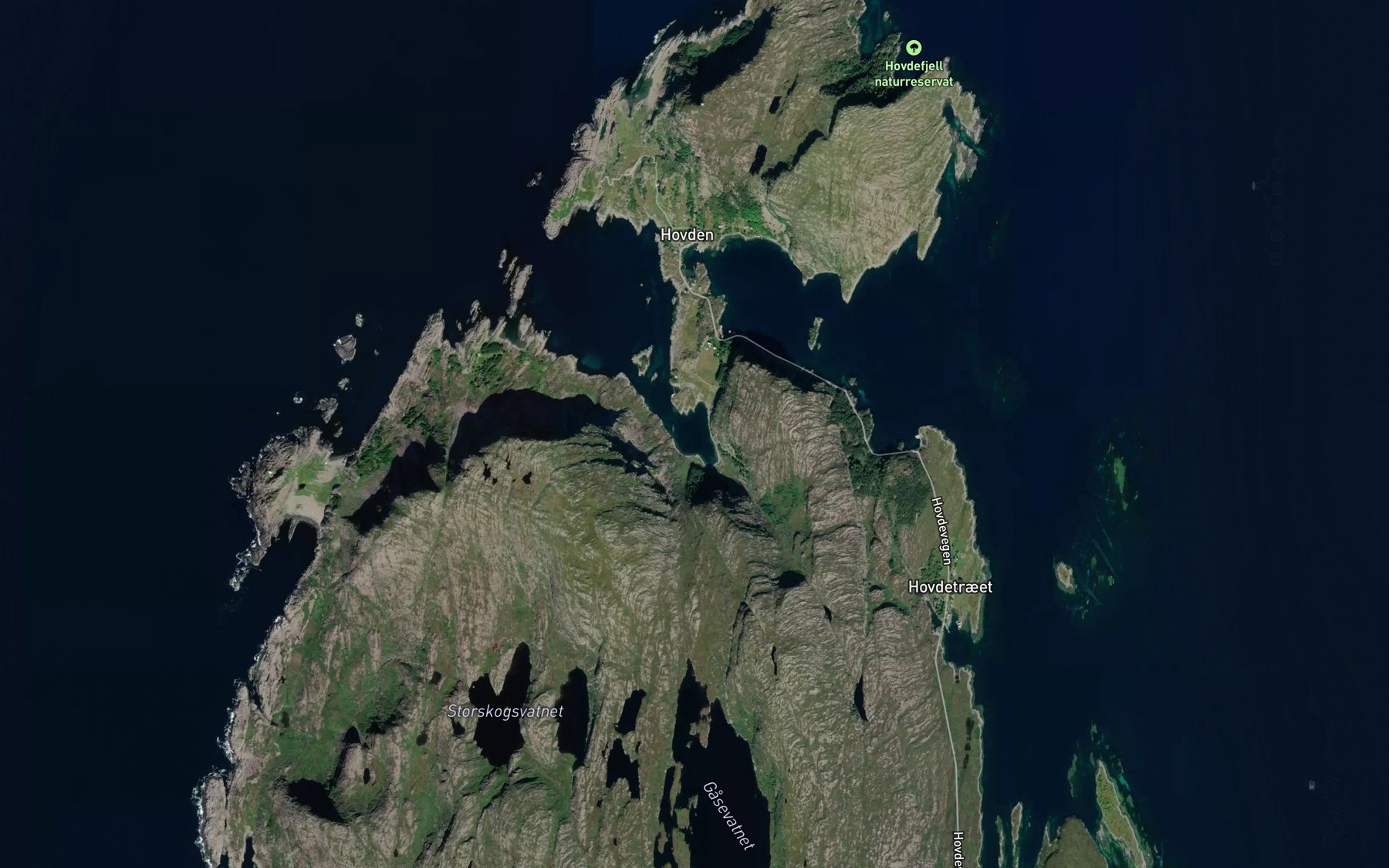Satellite map of the Sildevagen