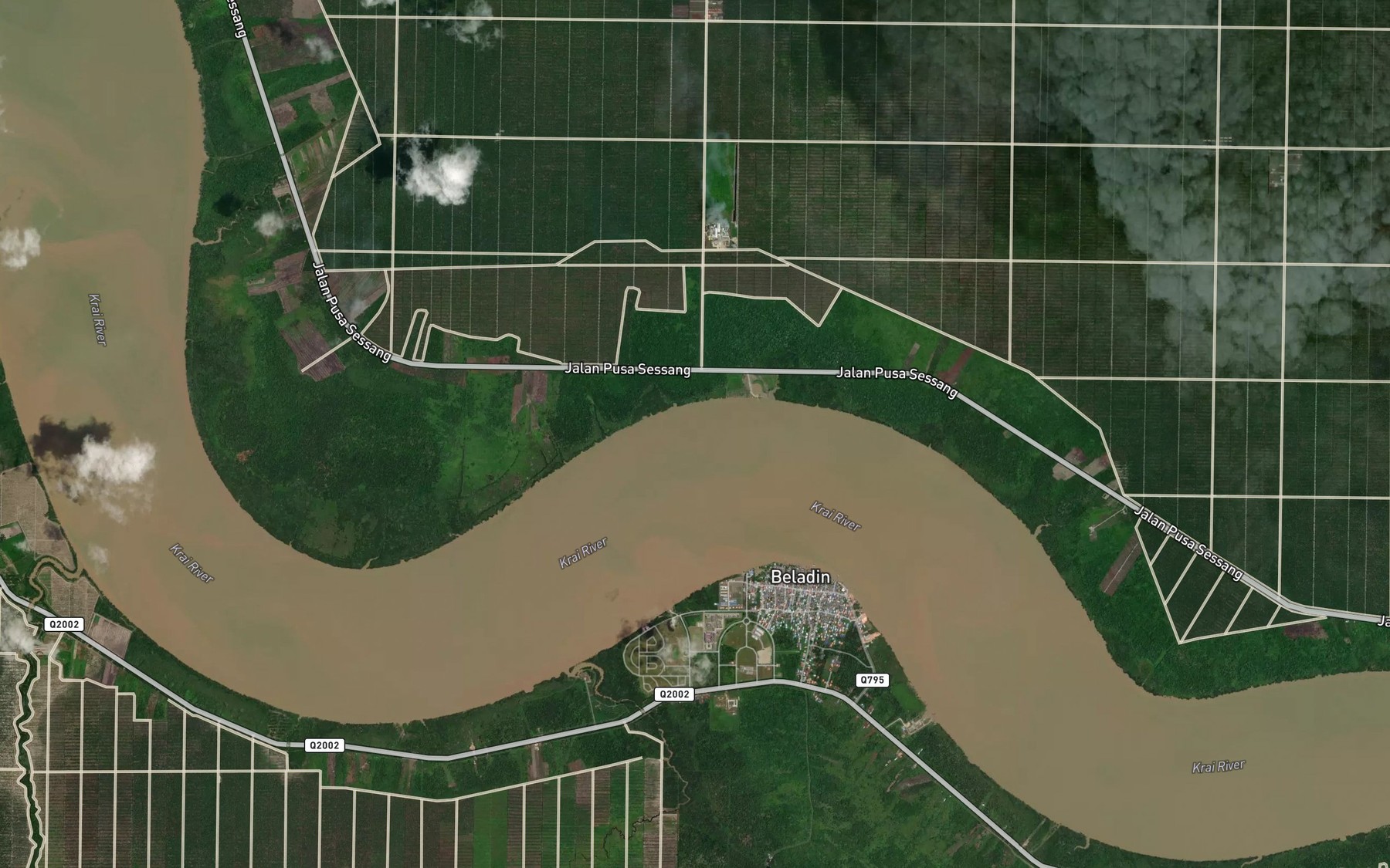 Satellite map of the Sungai Embang