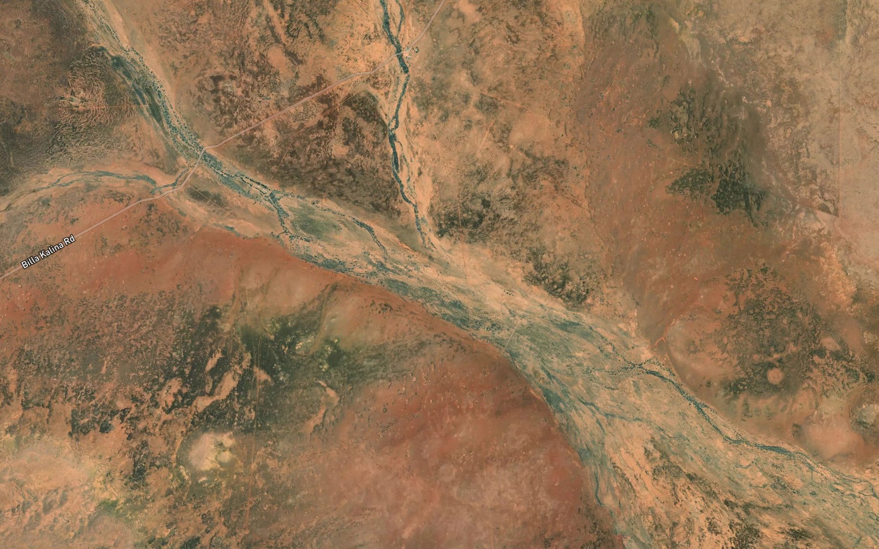 Satellite map of the Millers Creek