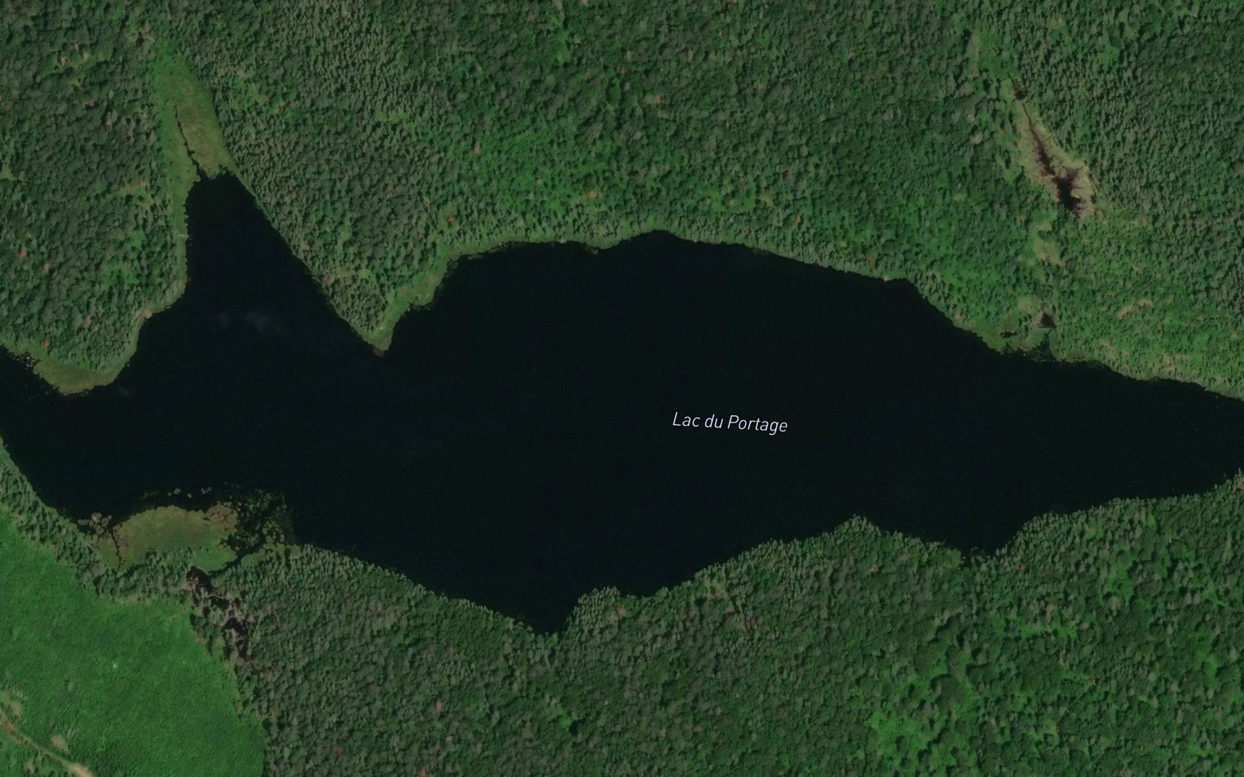 Satellite map of the Lac du Portage