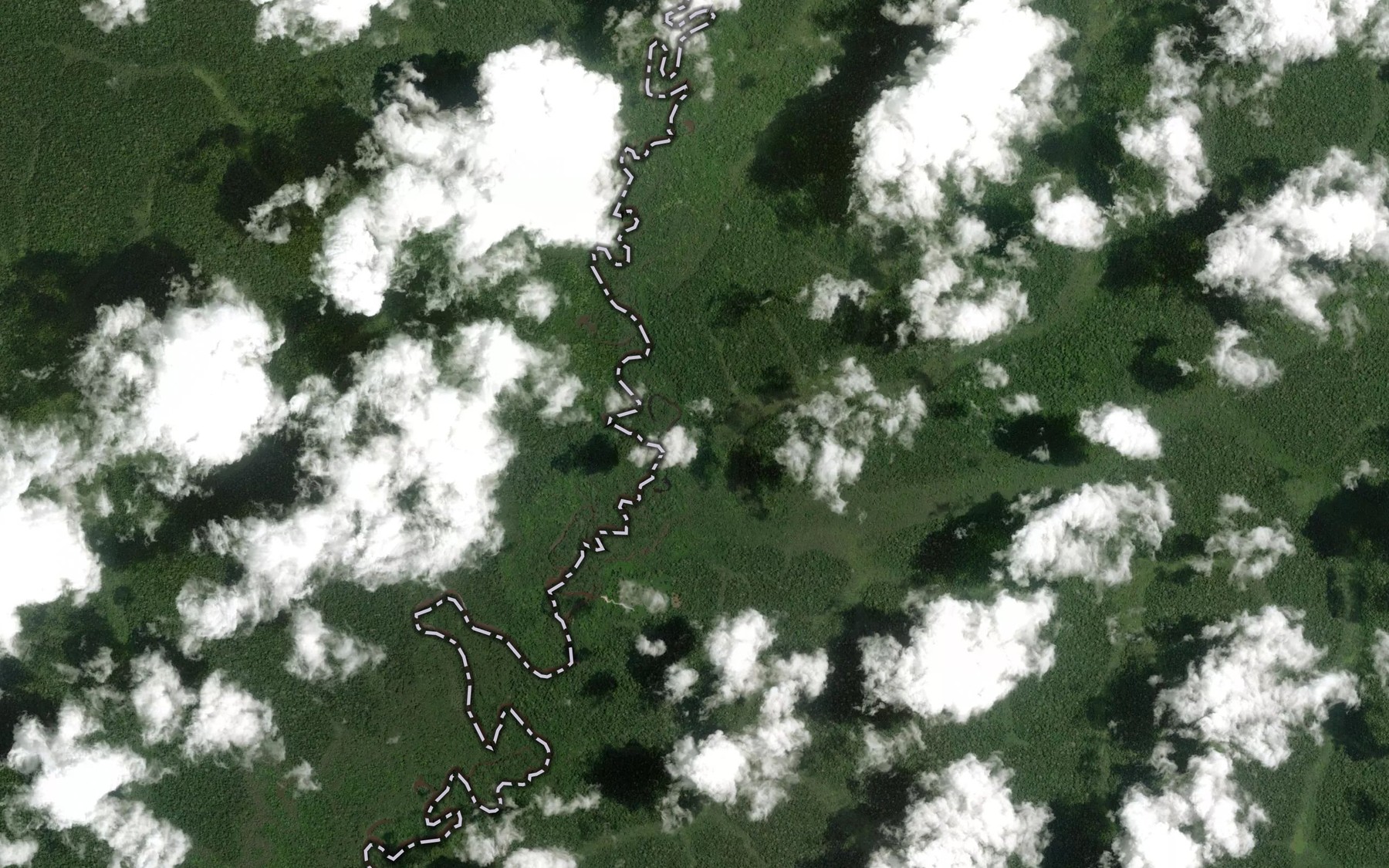 Satellite map of the Bafam