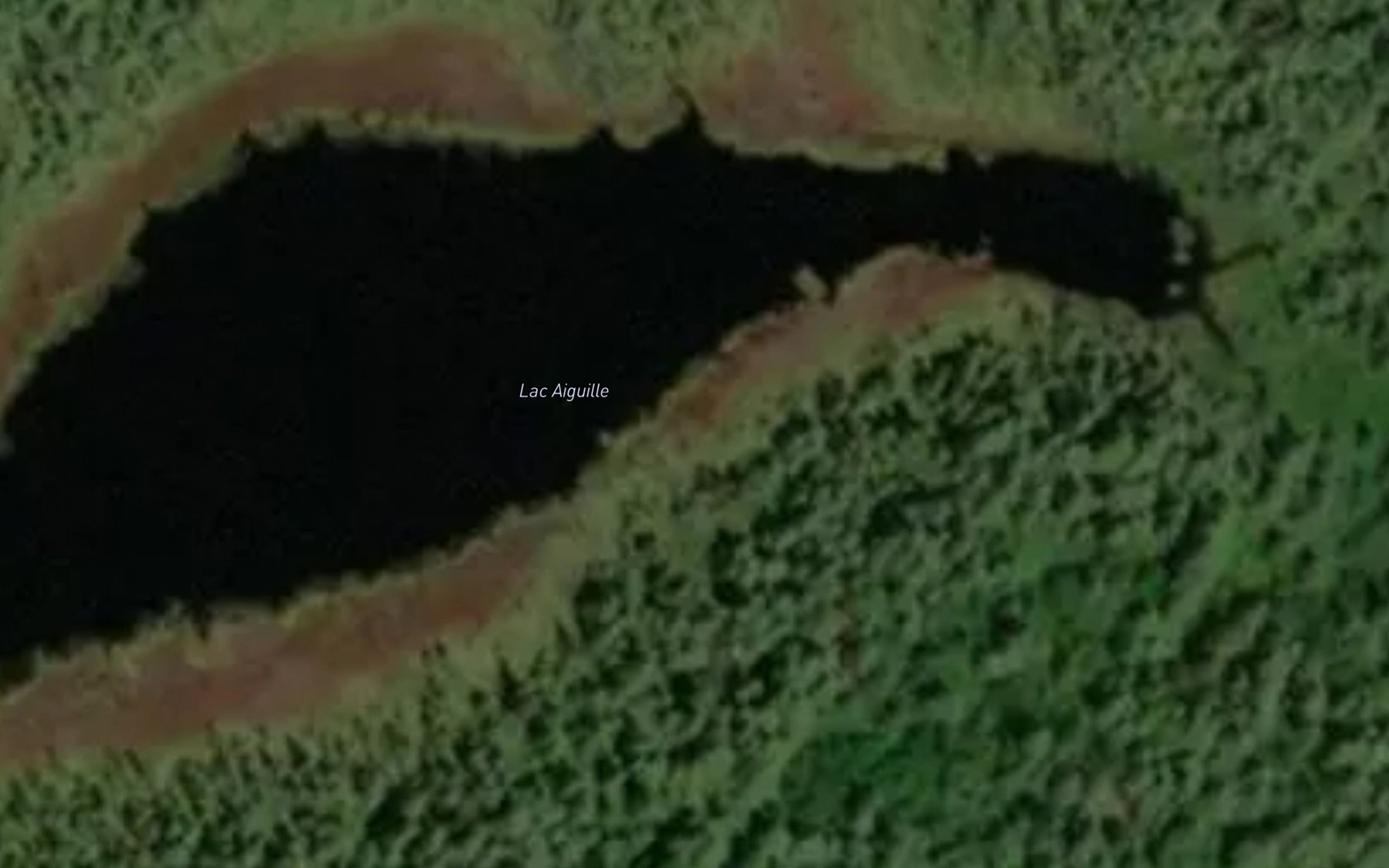 Satellite map of the Lac Aiguille