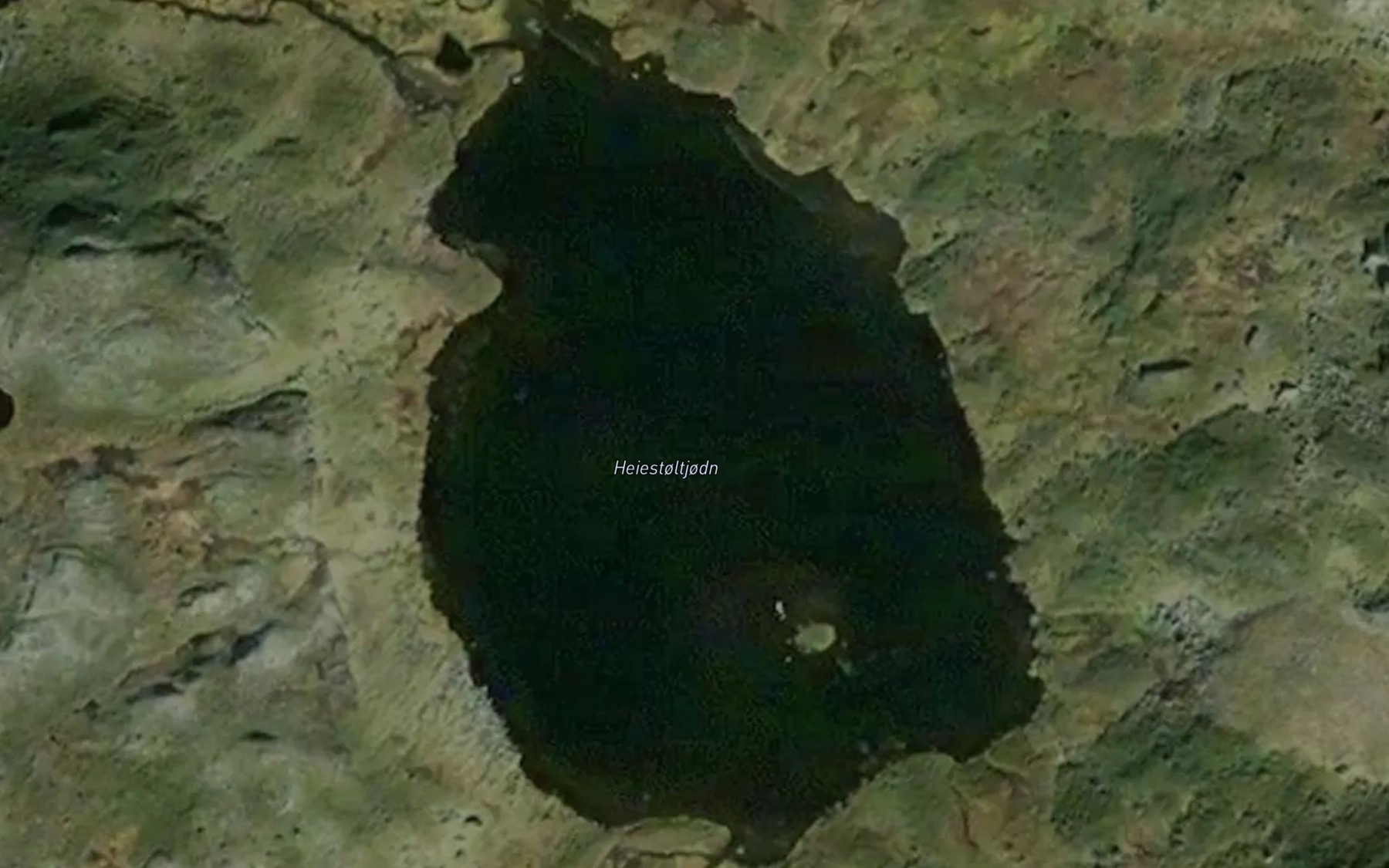 Satellite map of the Heiestoltjodn