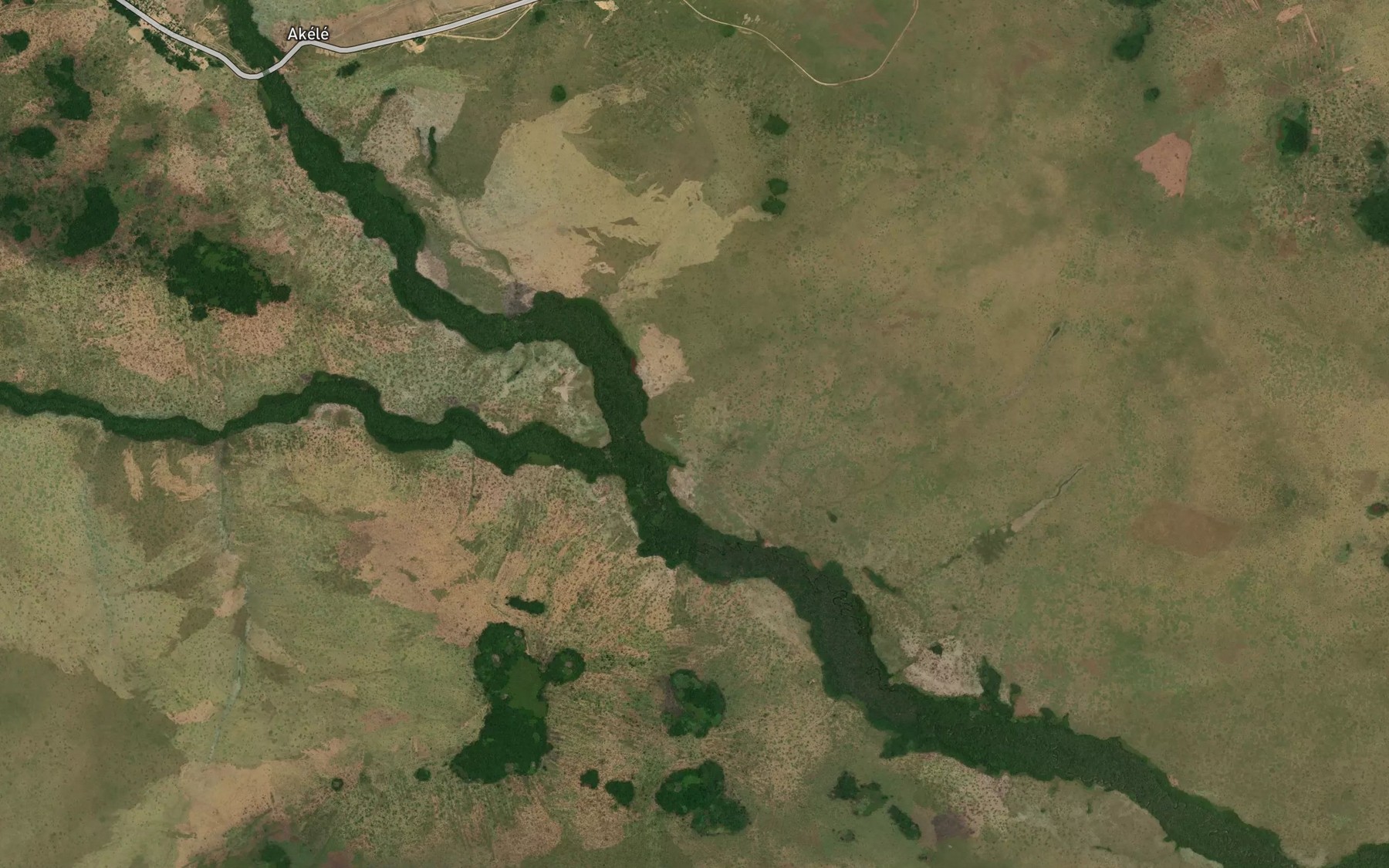 Satellite map of the Kachouliki