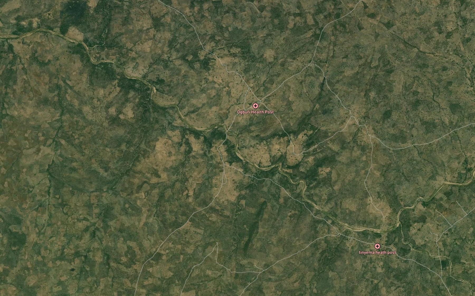 Satellite map of the Beudu