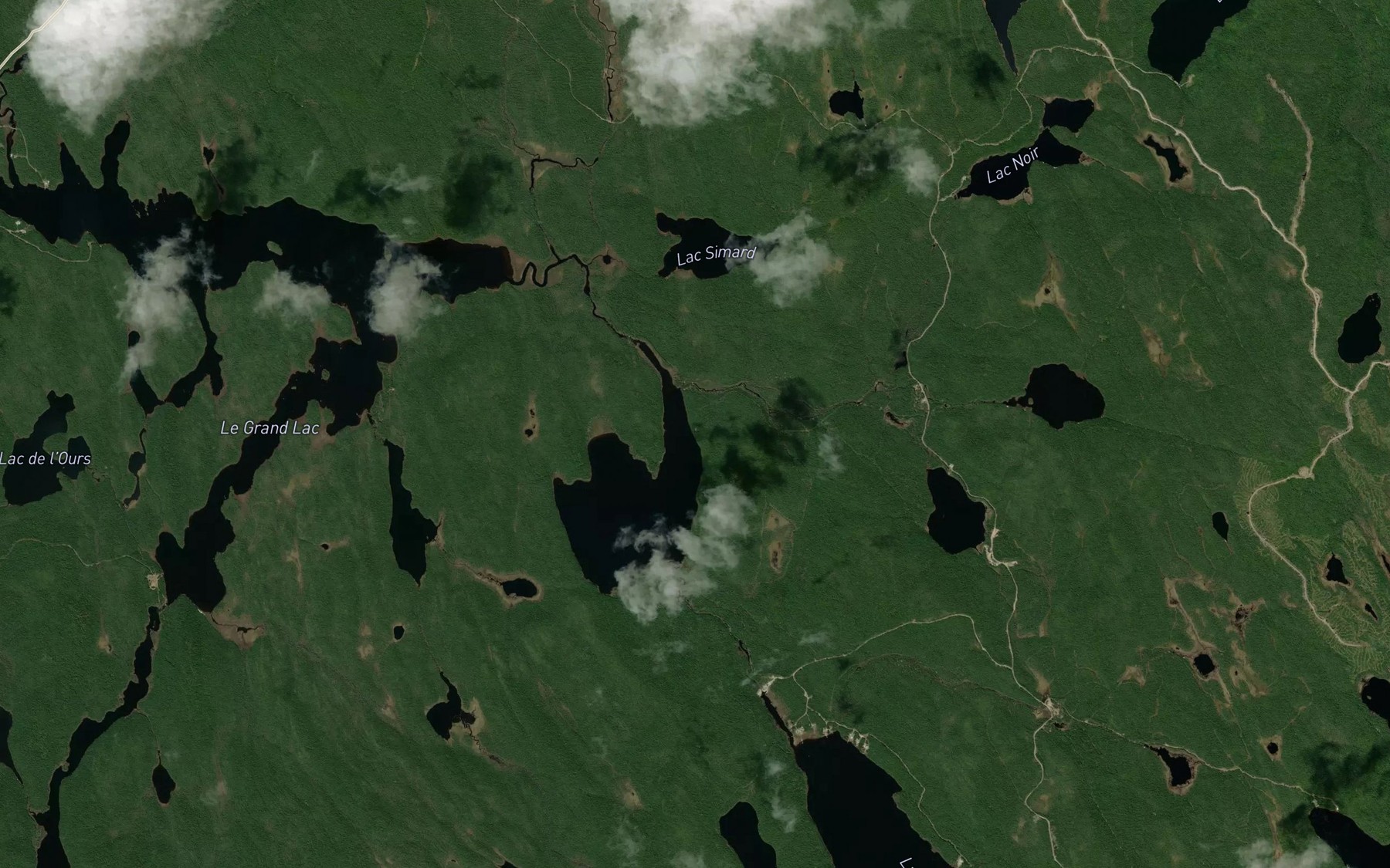 Satellite map of the Ruisseau des Policiers