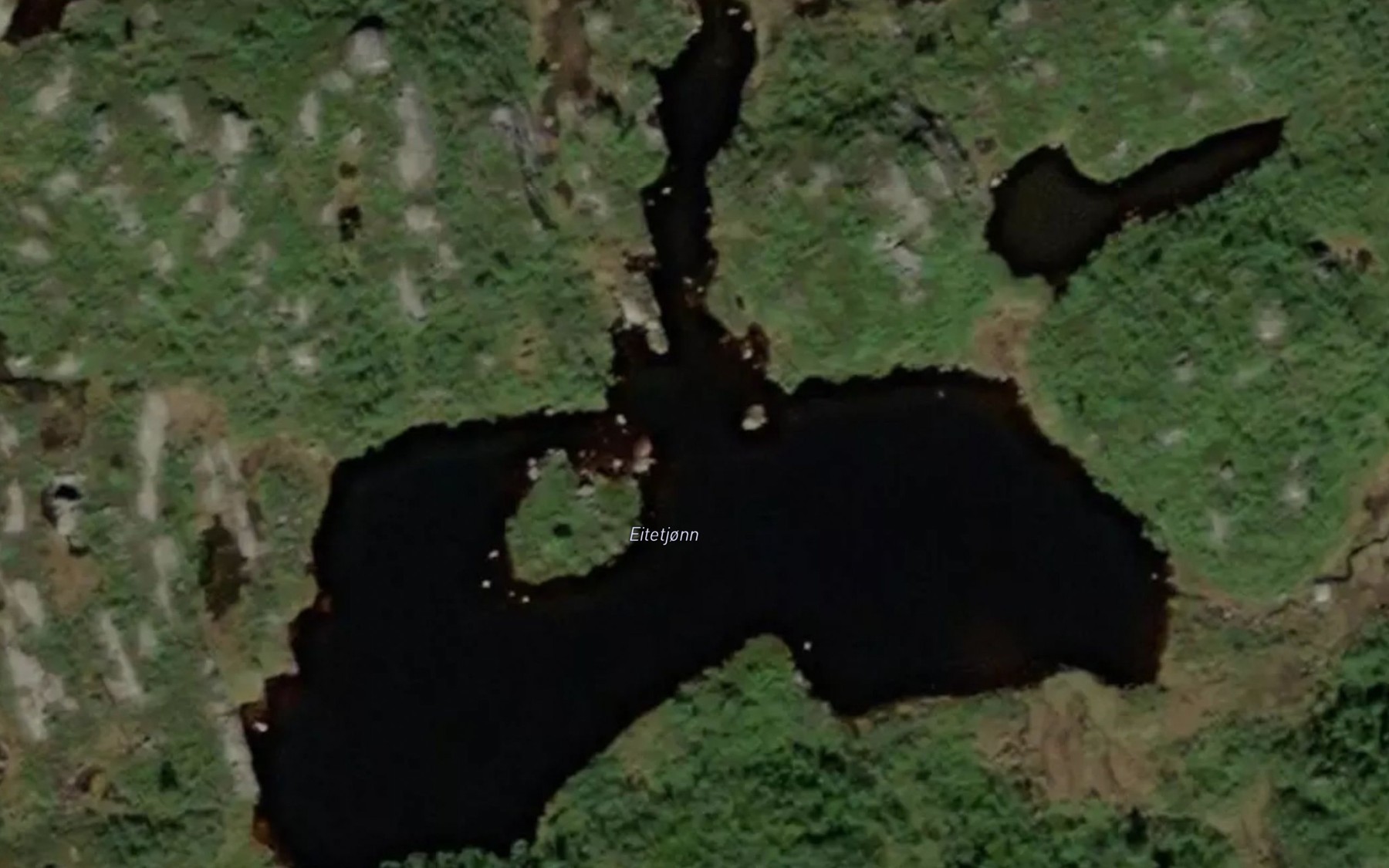 Satellite map of the Eitetjonn