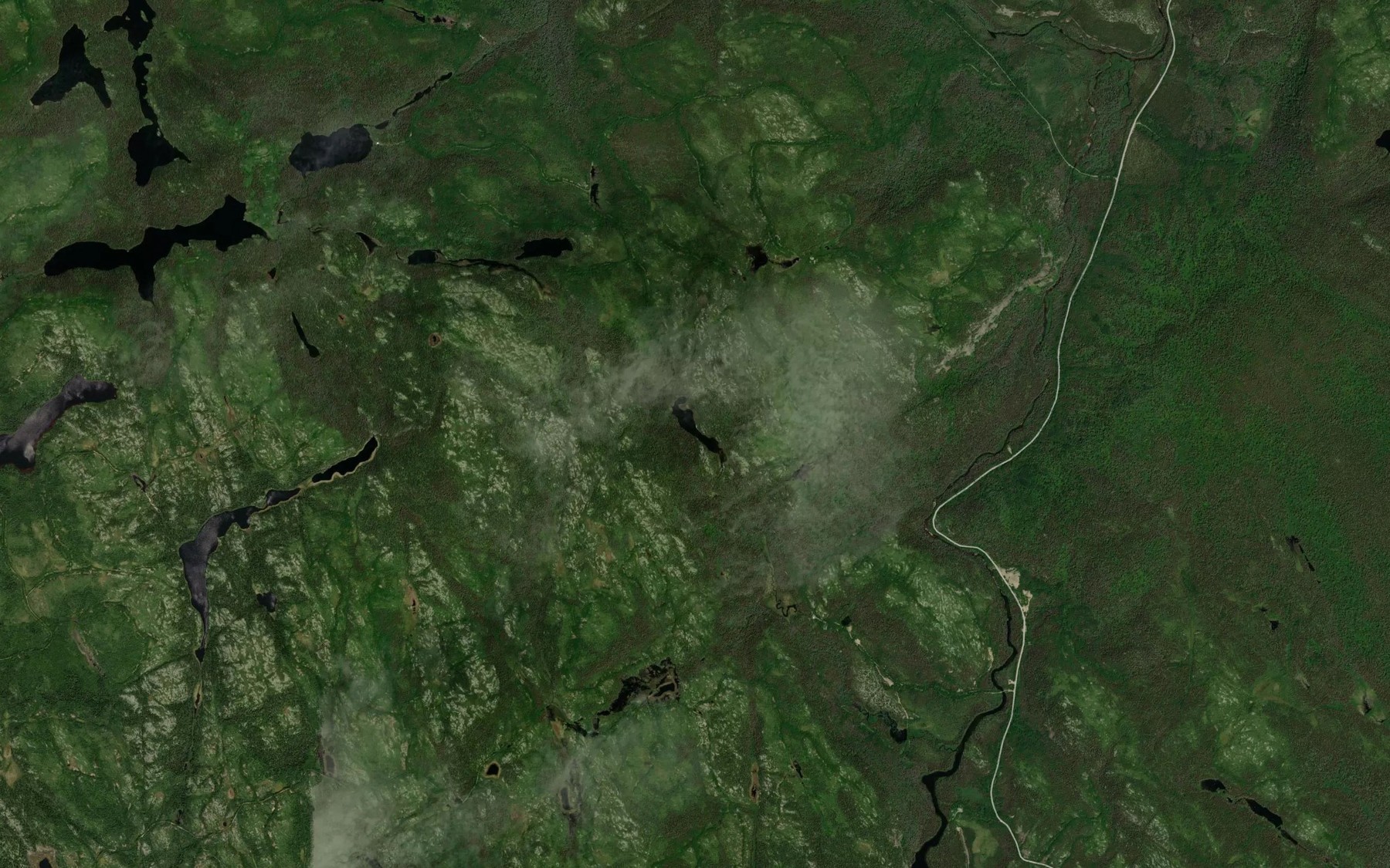 Satellite map of the Lac Ricard