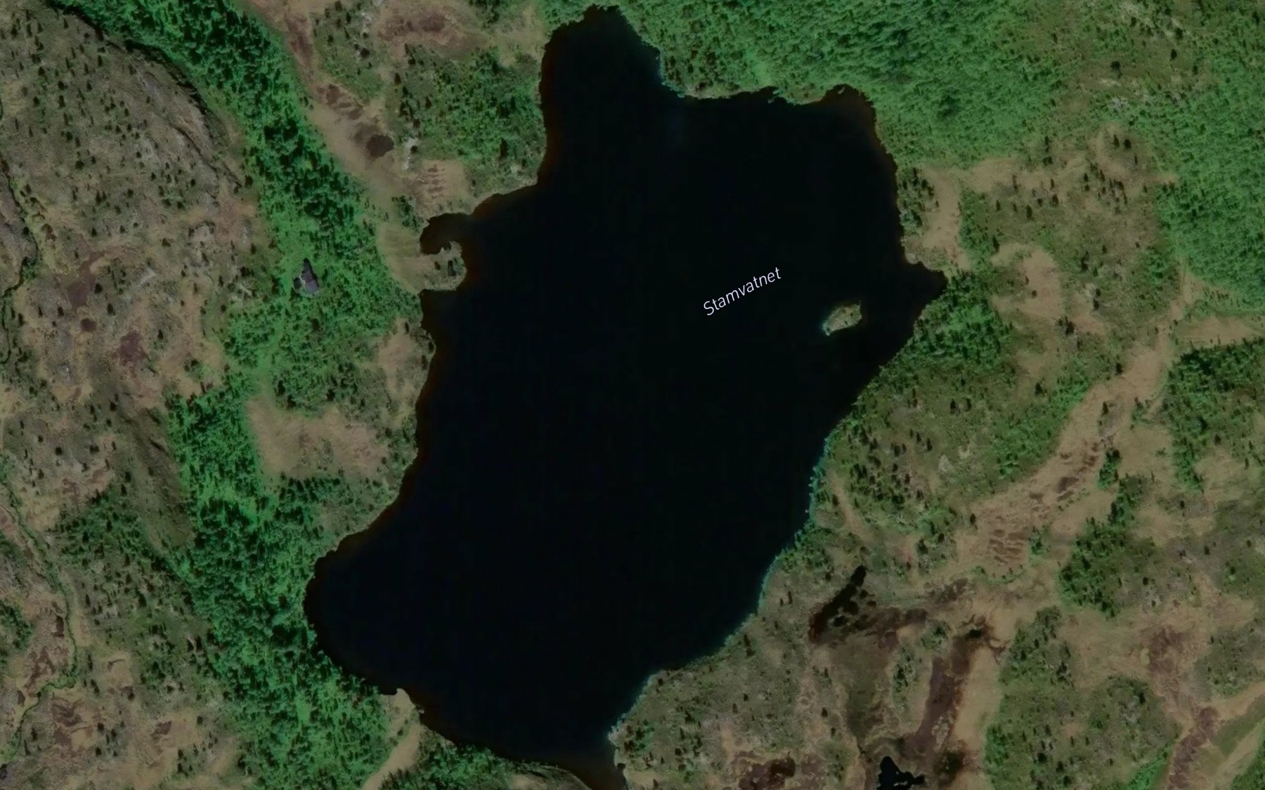 Satellite map of the Stamvatnet