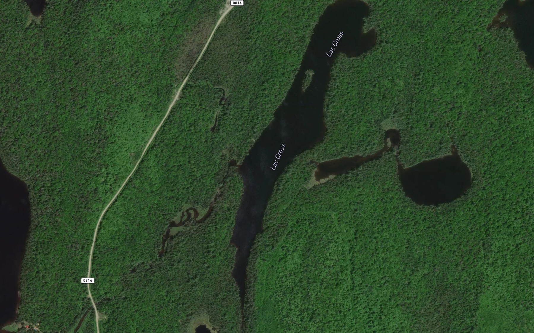 Satellite map of the Lac Cross