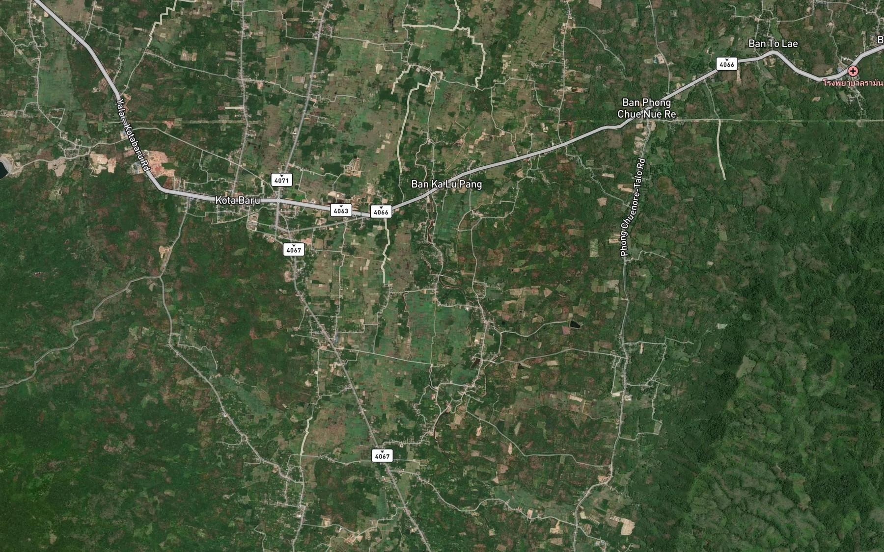 Satellite map of the Khlong U Bae