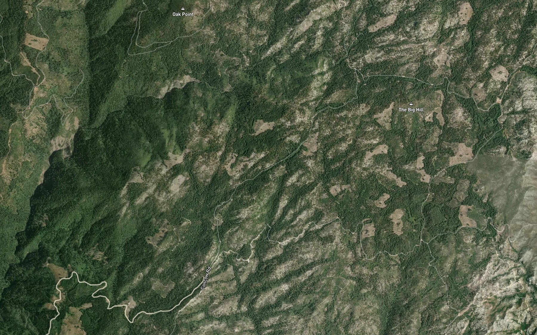 Satellite map of the Granite Spring