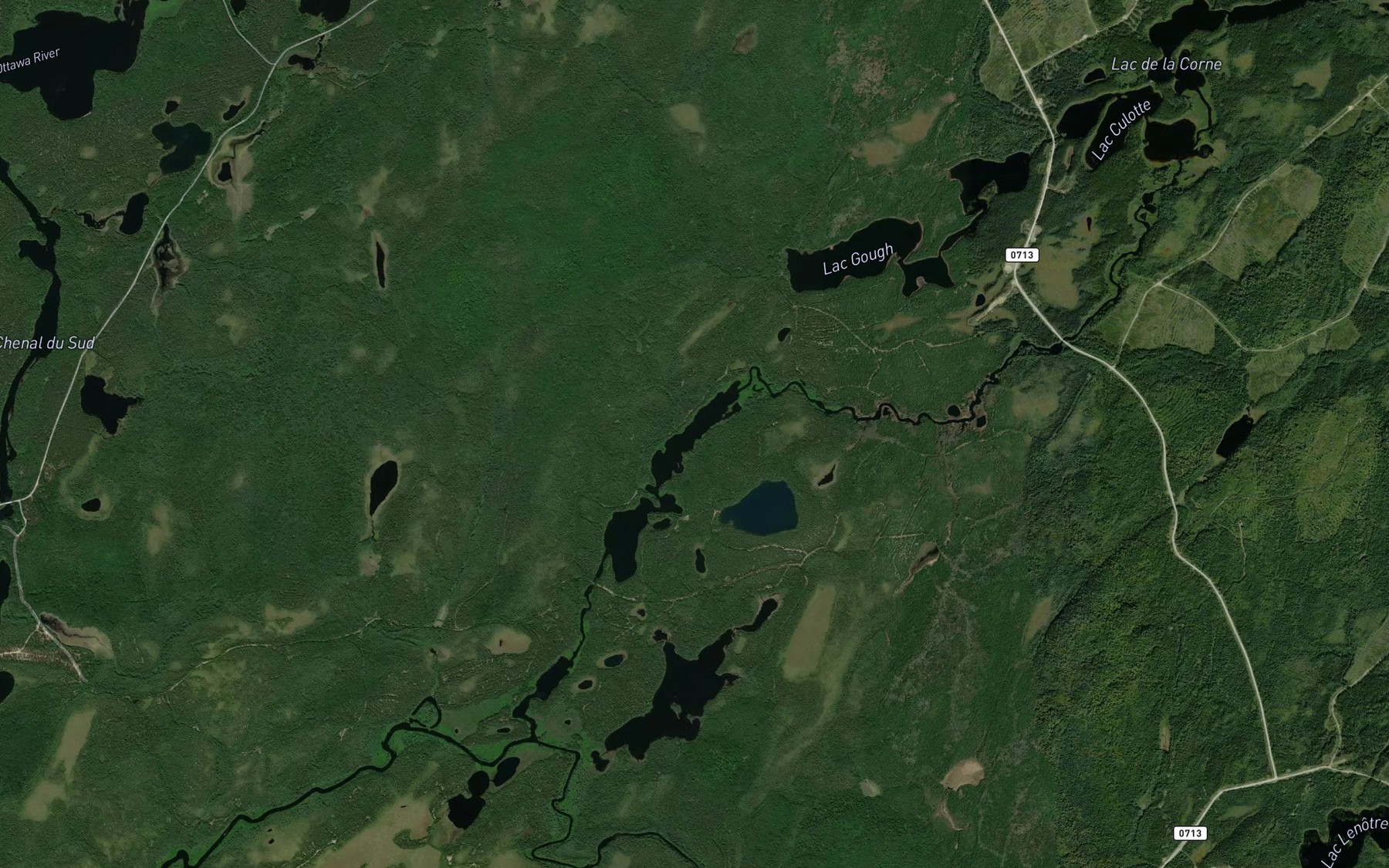 Satellite map of the Lac de l'Alpaga