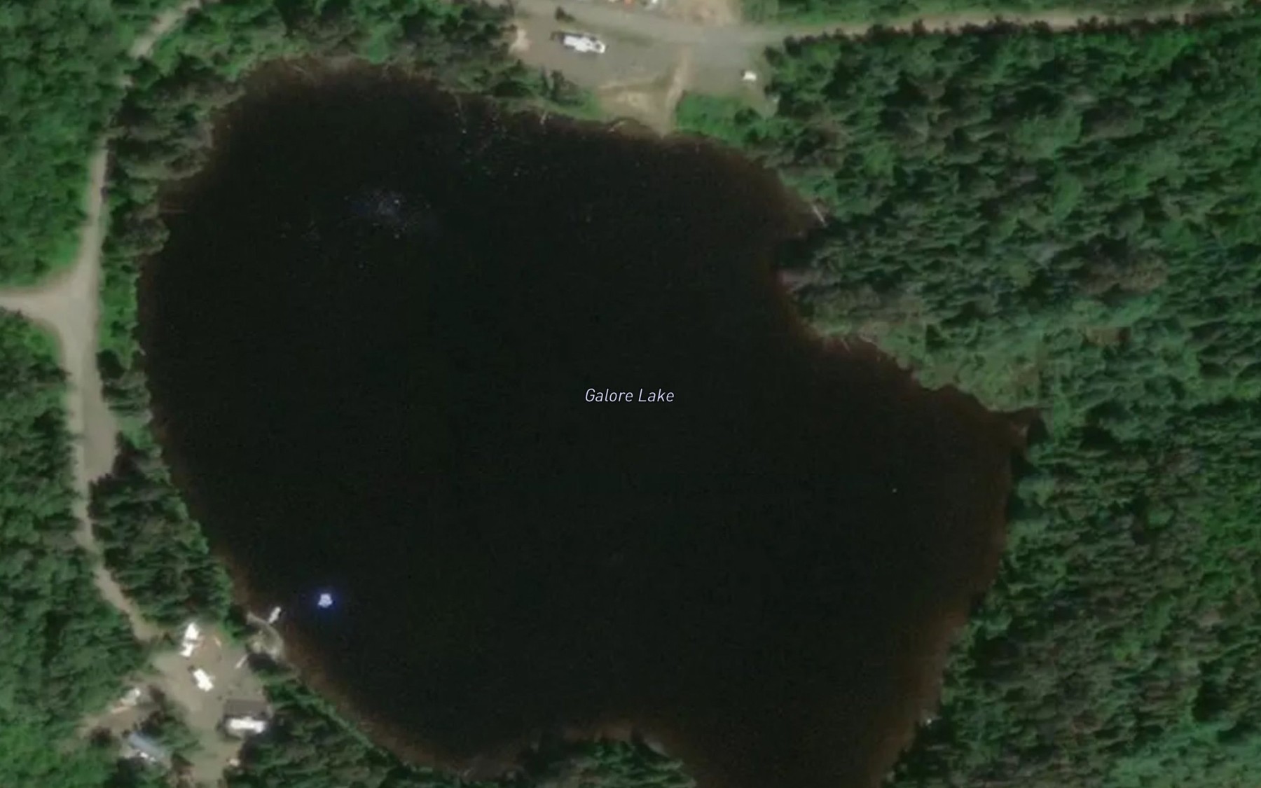 Satellite map of the Galore Lake