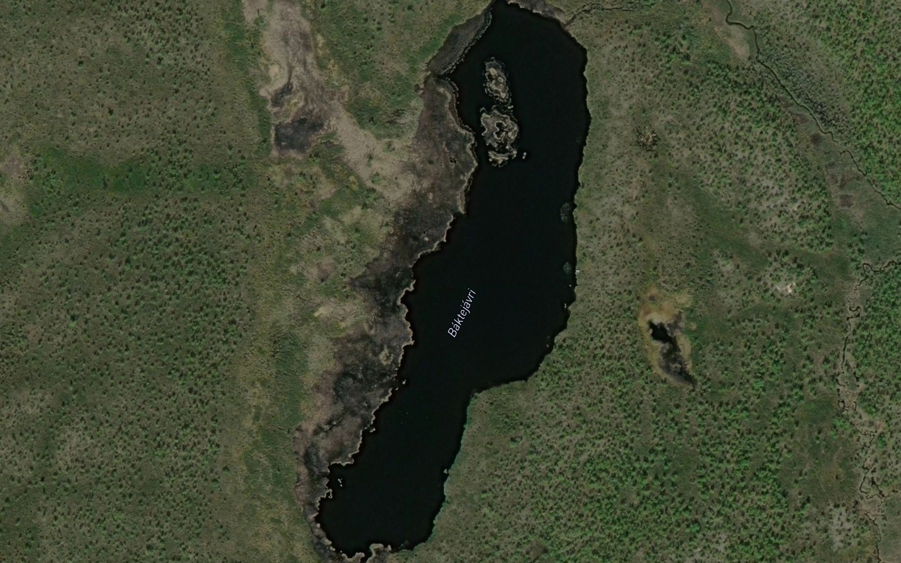 Satellite map of the Baktejavri
