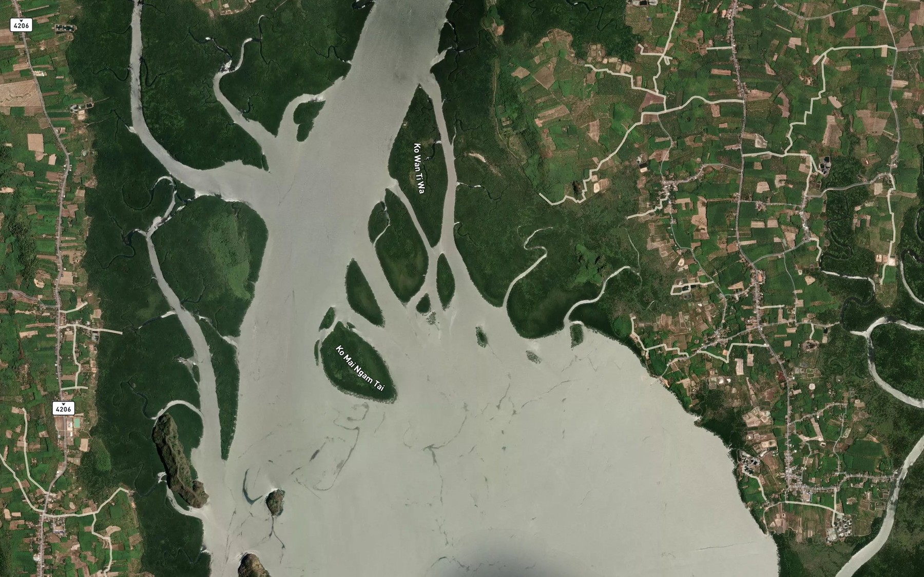 Satellite map of the Khlong Sai
