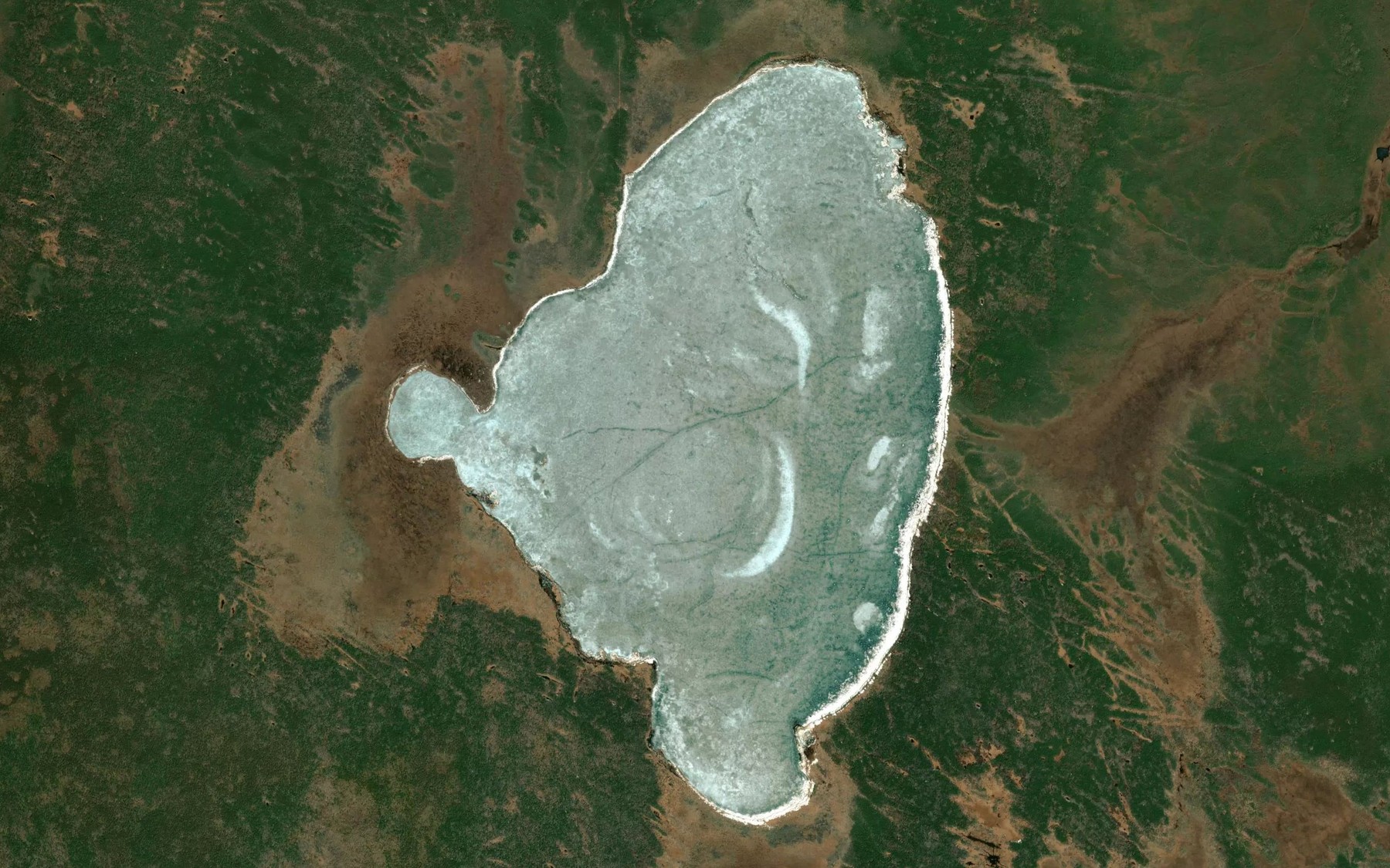 Satellite map of the McKay Lake