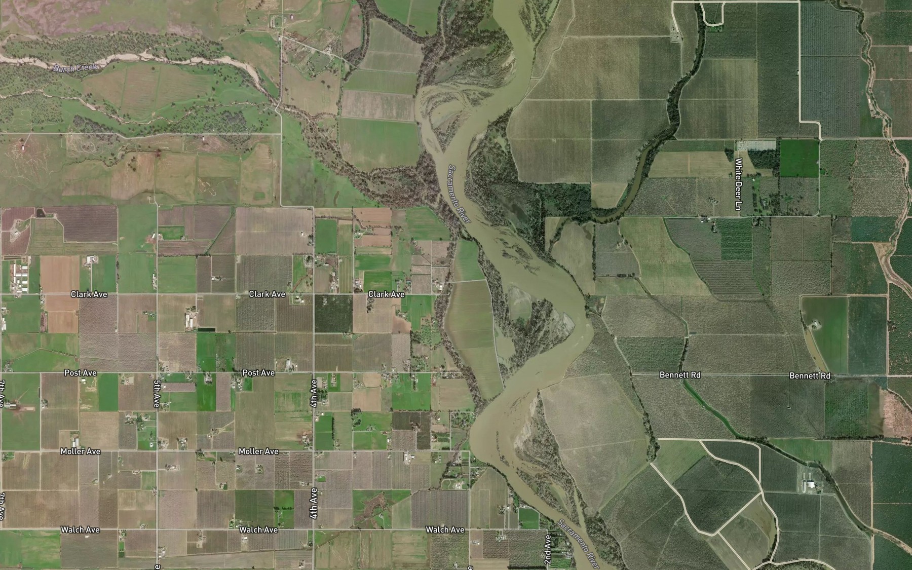 Satellite map of the Hoodlum Chute