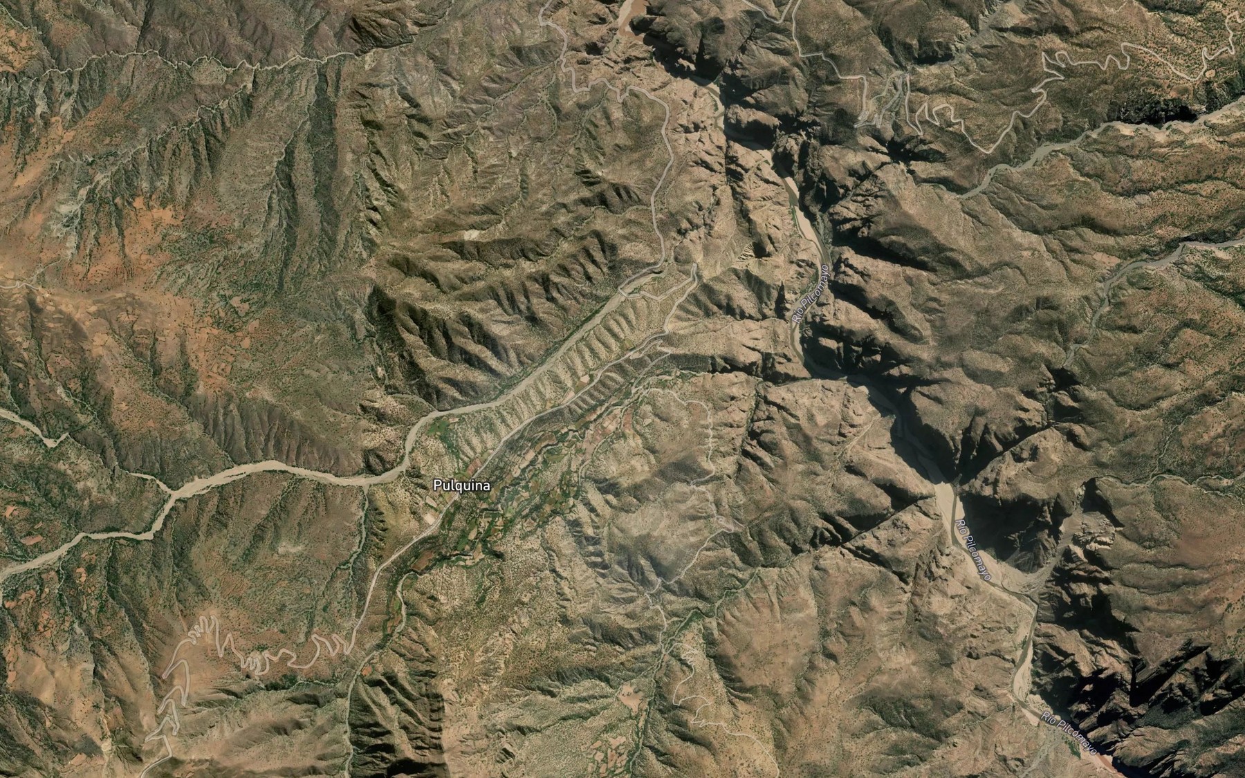 Satellite map of the Rio Jatun Mayu