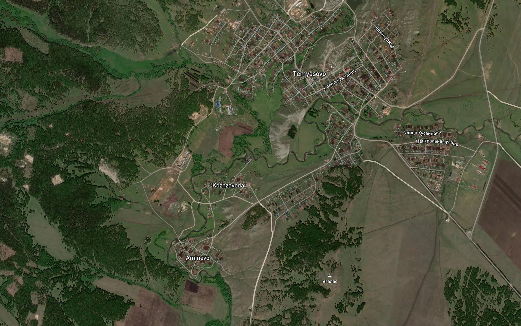 Satellite map of the Shedra