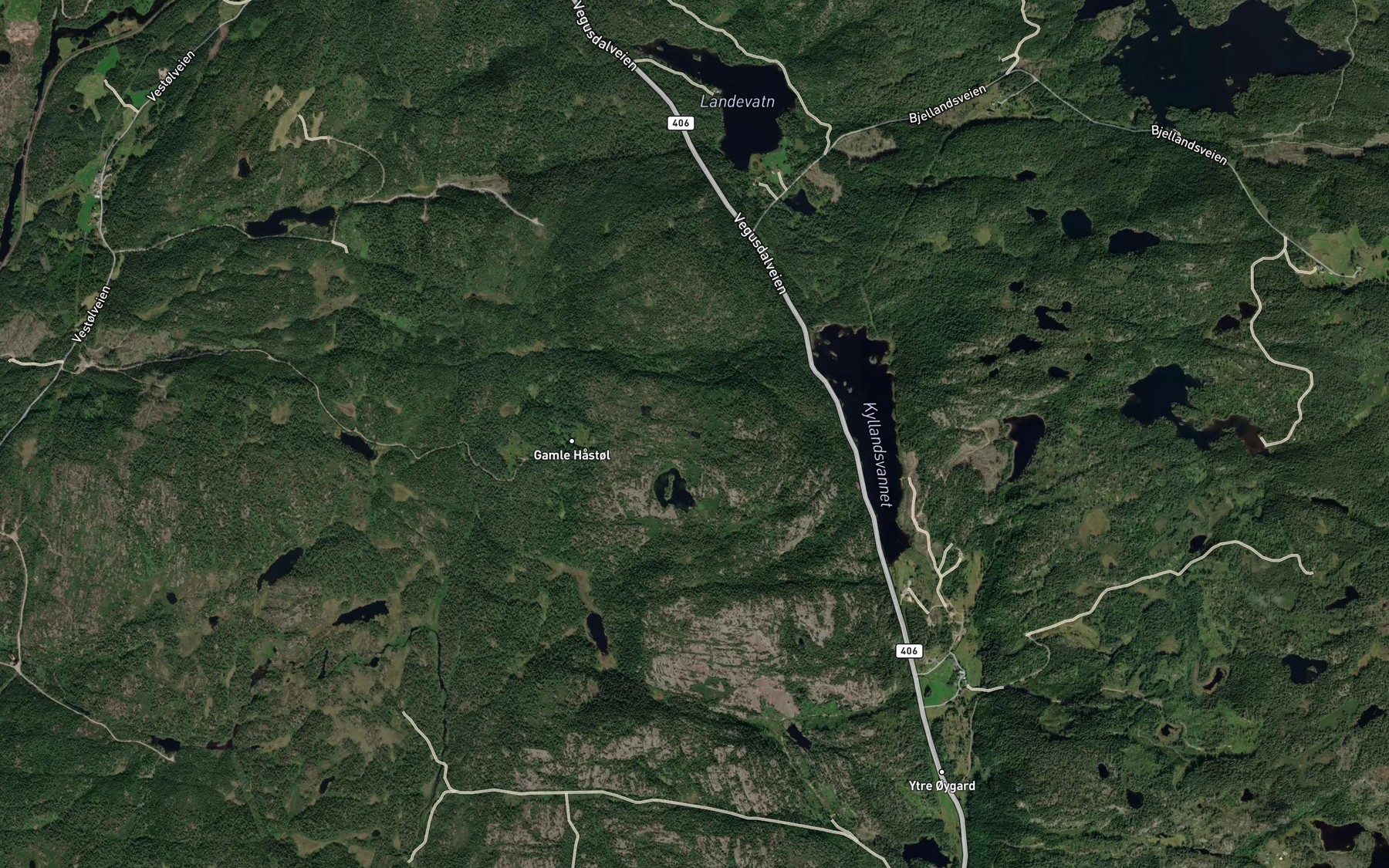 Satellite map of the Tempeltjonn