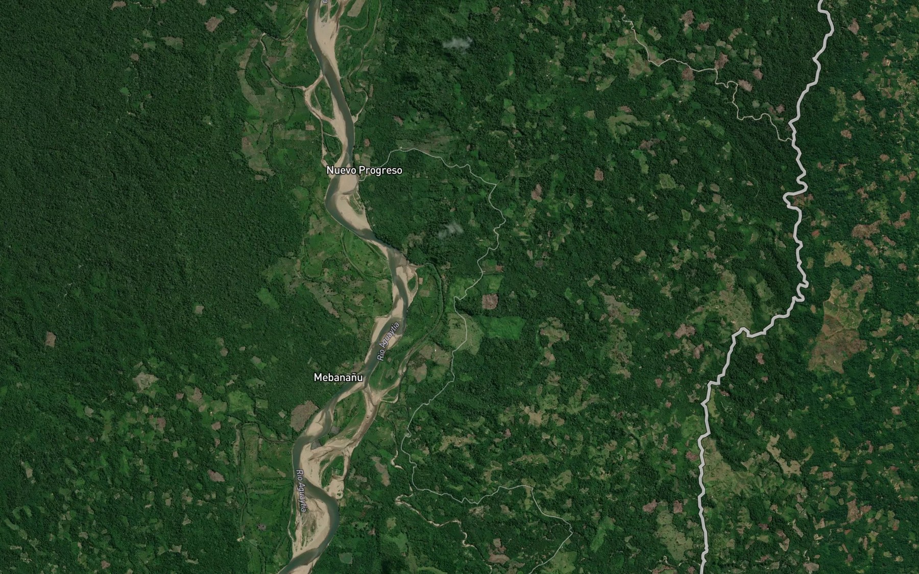 Satellite map of the Quebrada Huitoca