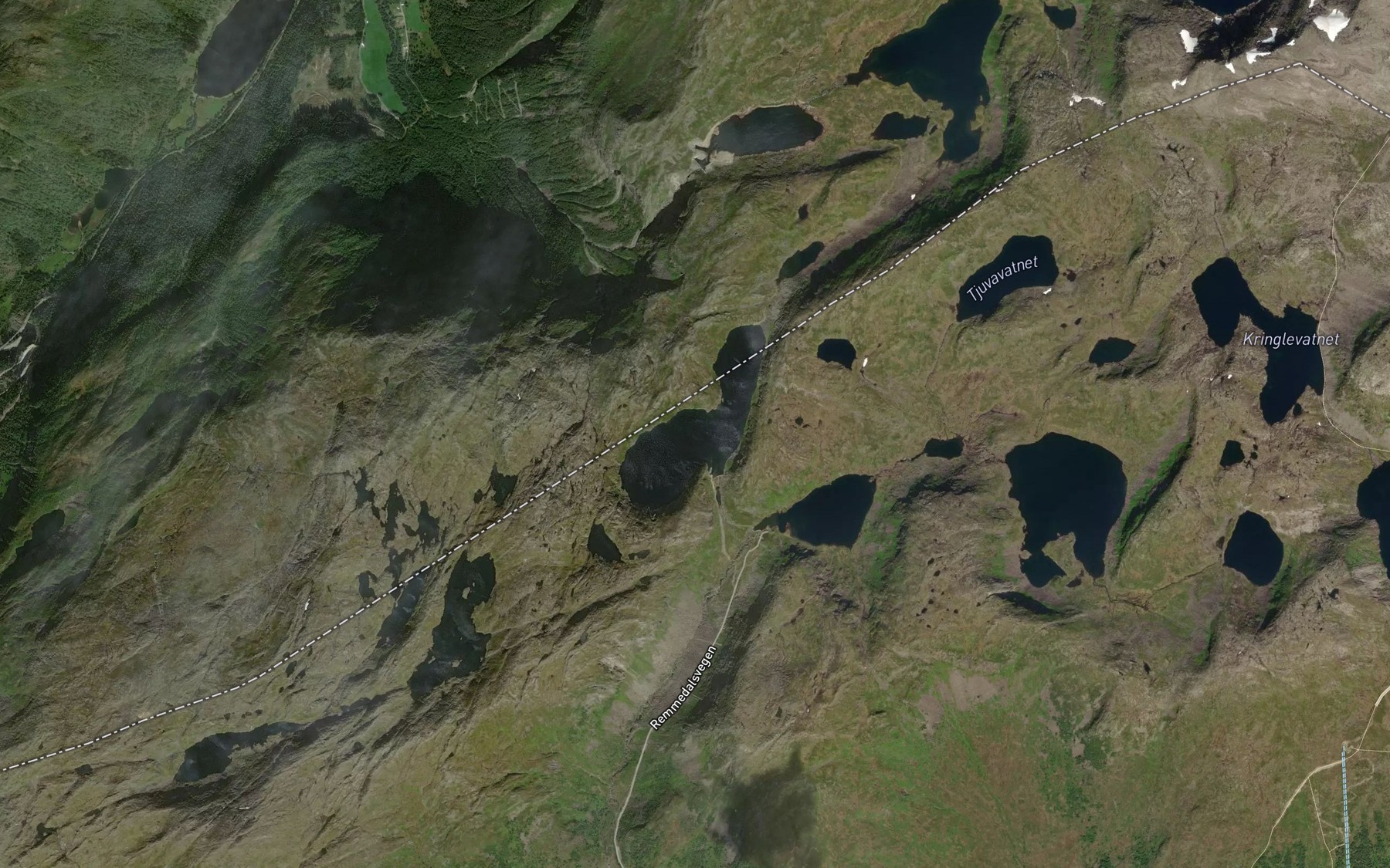 Satellite map of the Stovelsvatnet
