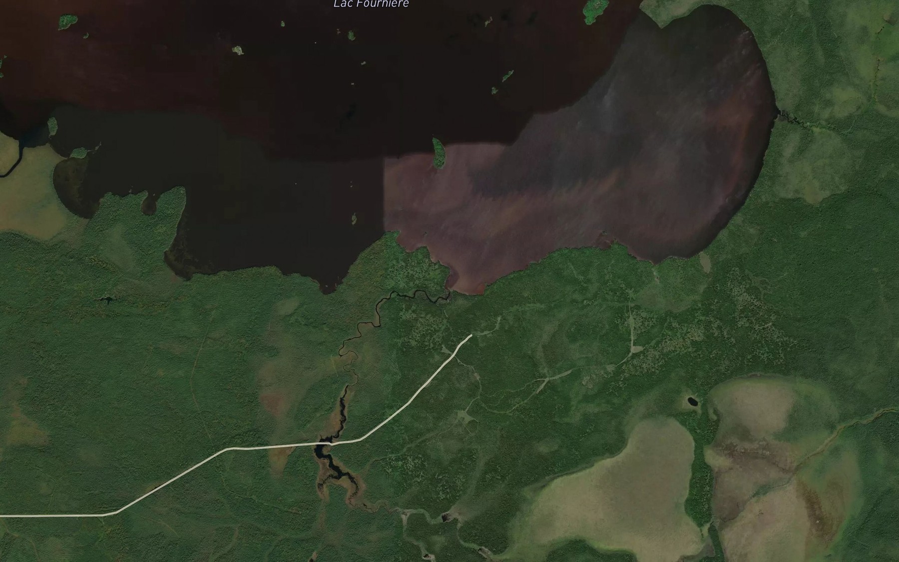 Satellite map of the Ruisseau Pouchat