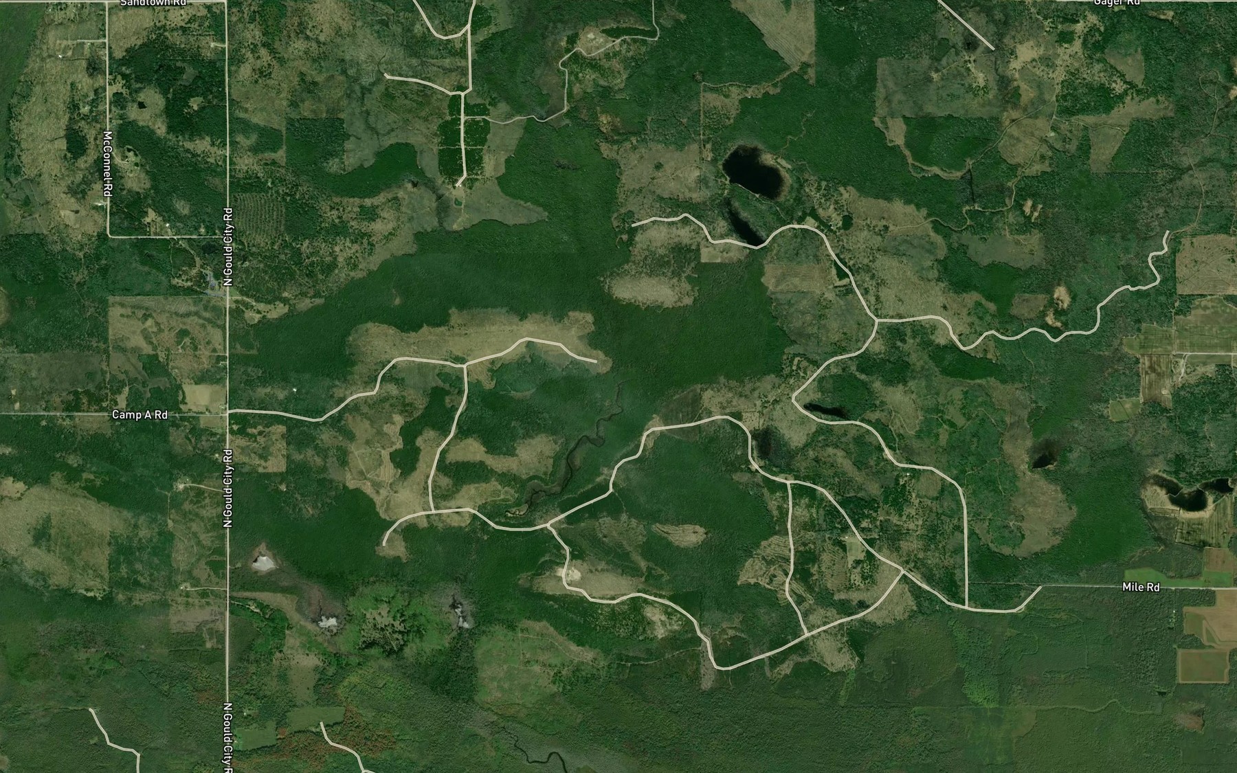 Satellite map of the West Branch Furlong Creek