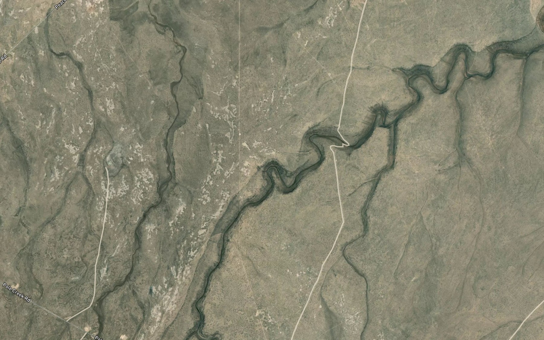 Satellite map of the Upper Bend Big Antelope Creek
