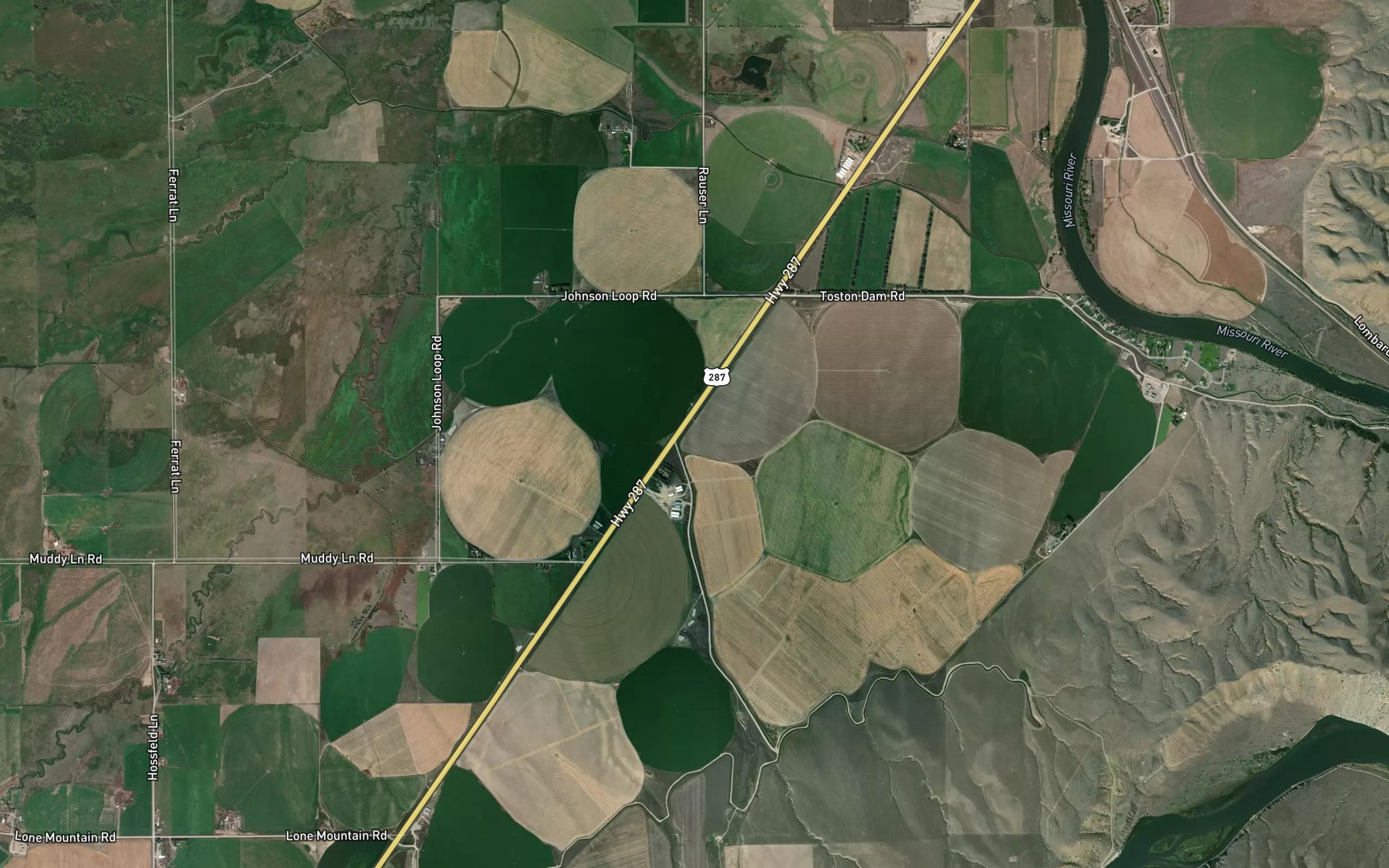 Satellite map of the Lombard Canal