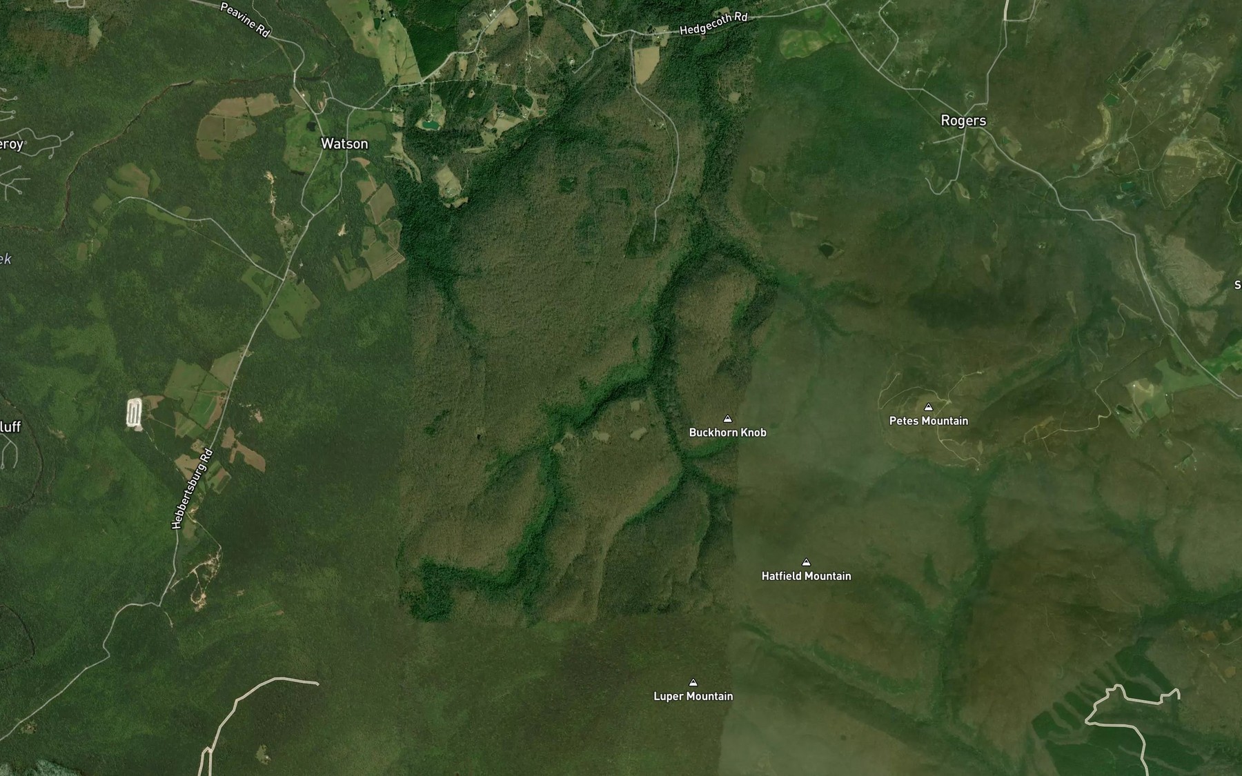 Satellite map of the Reynolds Bend