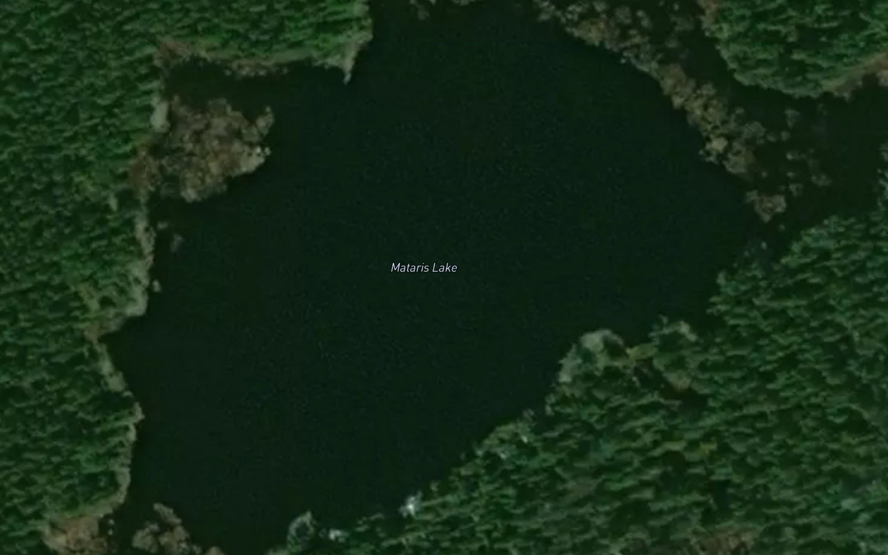 Satellite map of the Mataris Lake