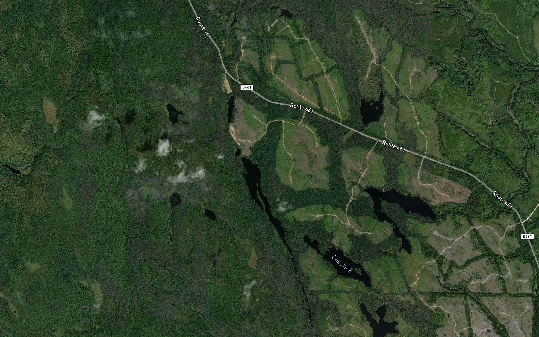Satellite map of the Lac Line