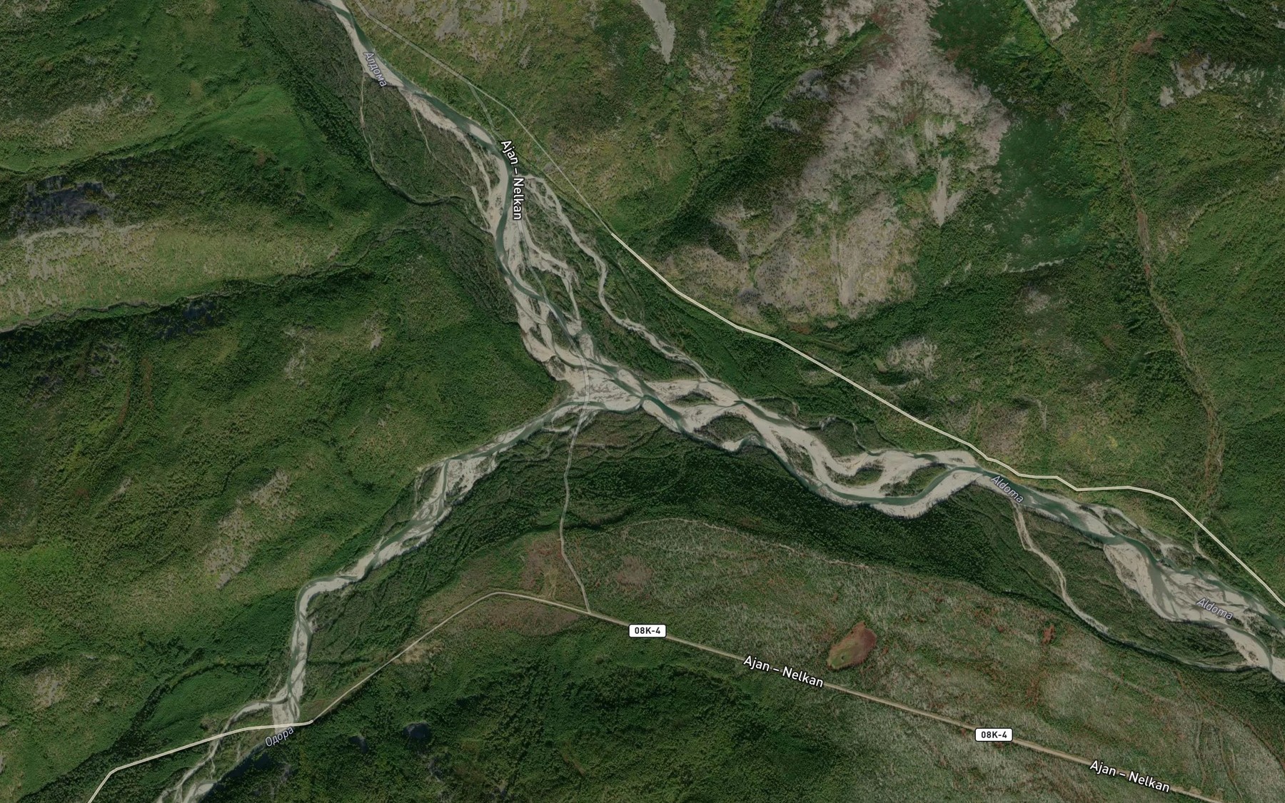Satellite map of the Odora
