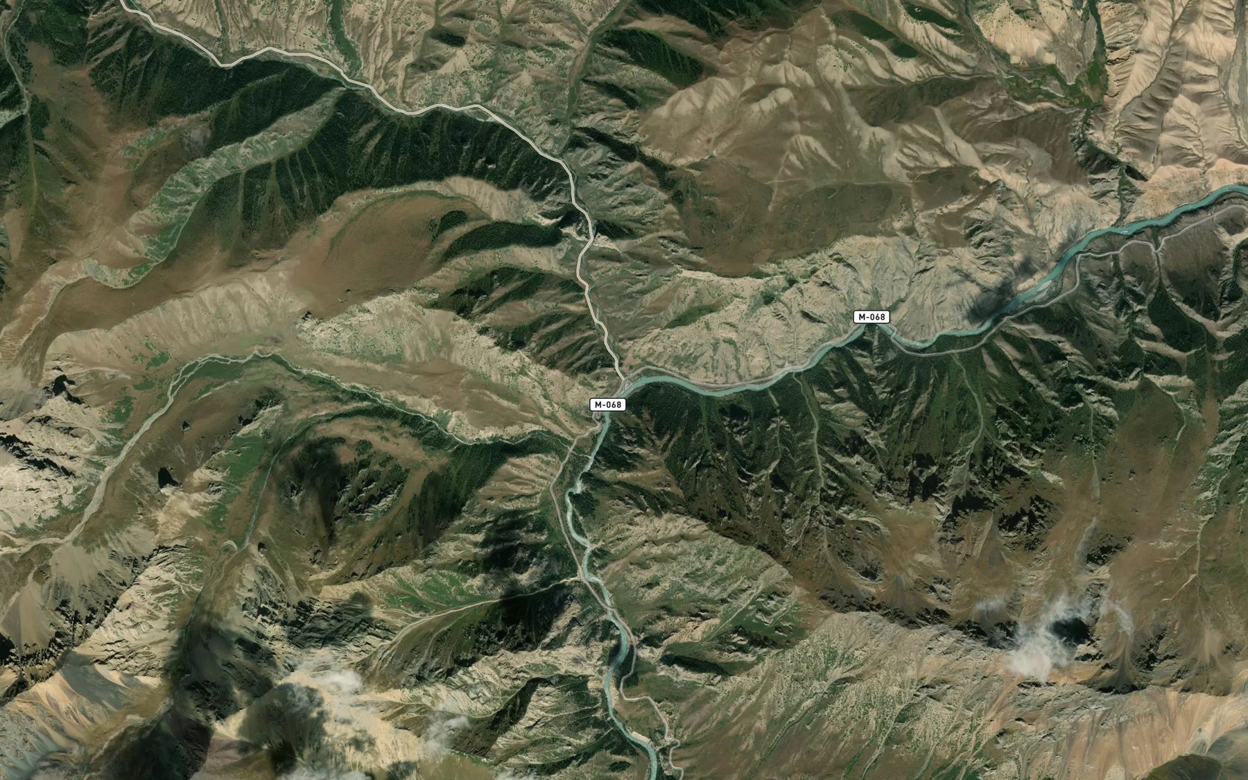 Satellite map of the Sarykungey