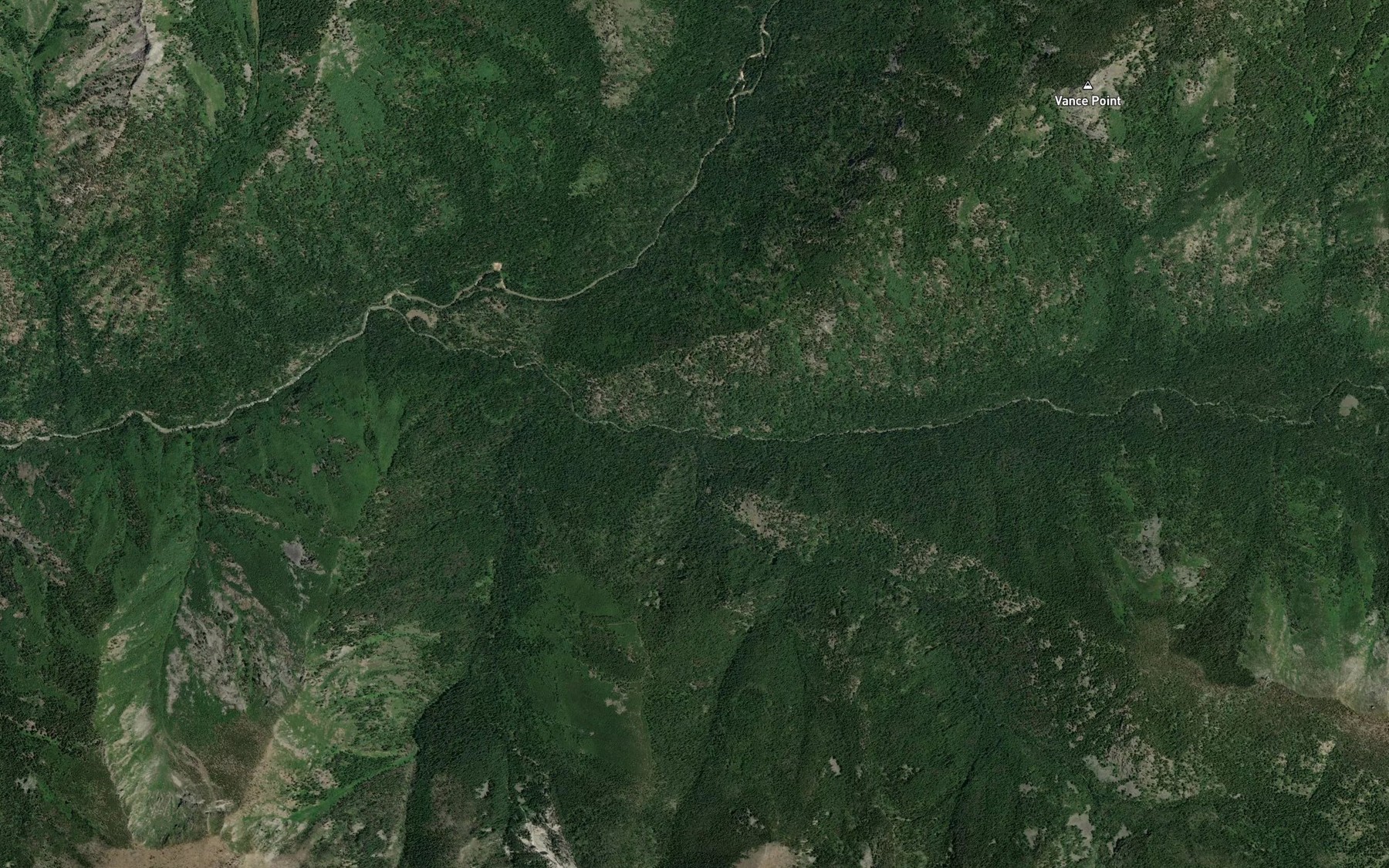 Satellite map of the Cooper Creek