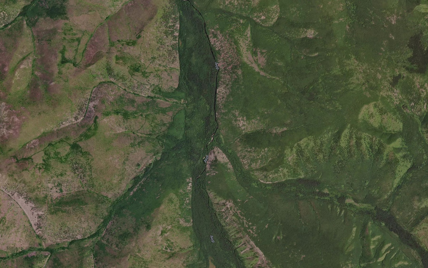 Satellite map of the Gabelya