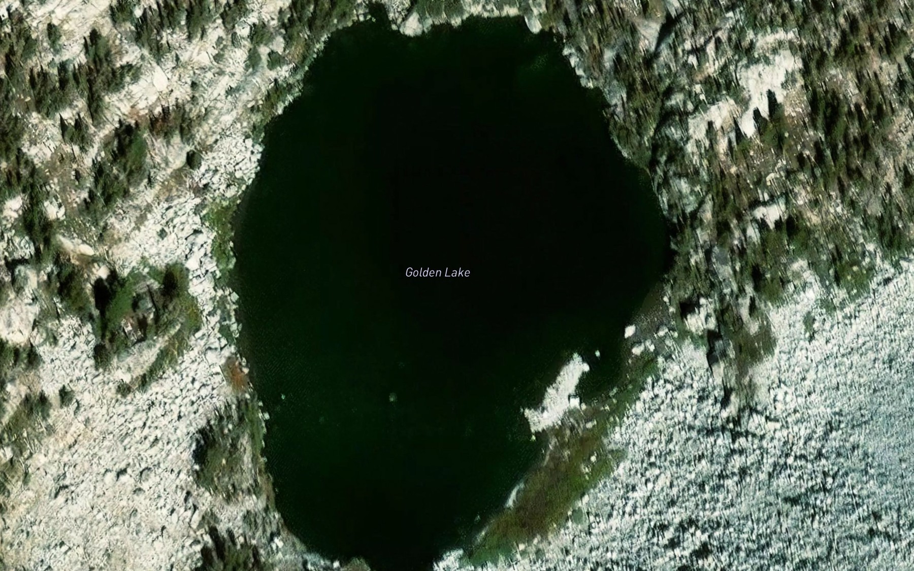 Satellite map of the Golden Lake
