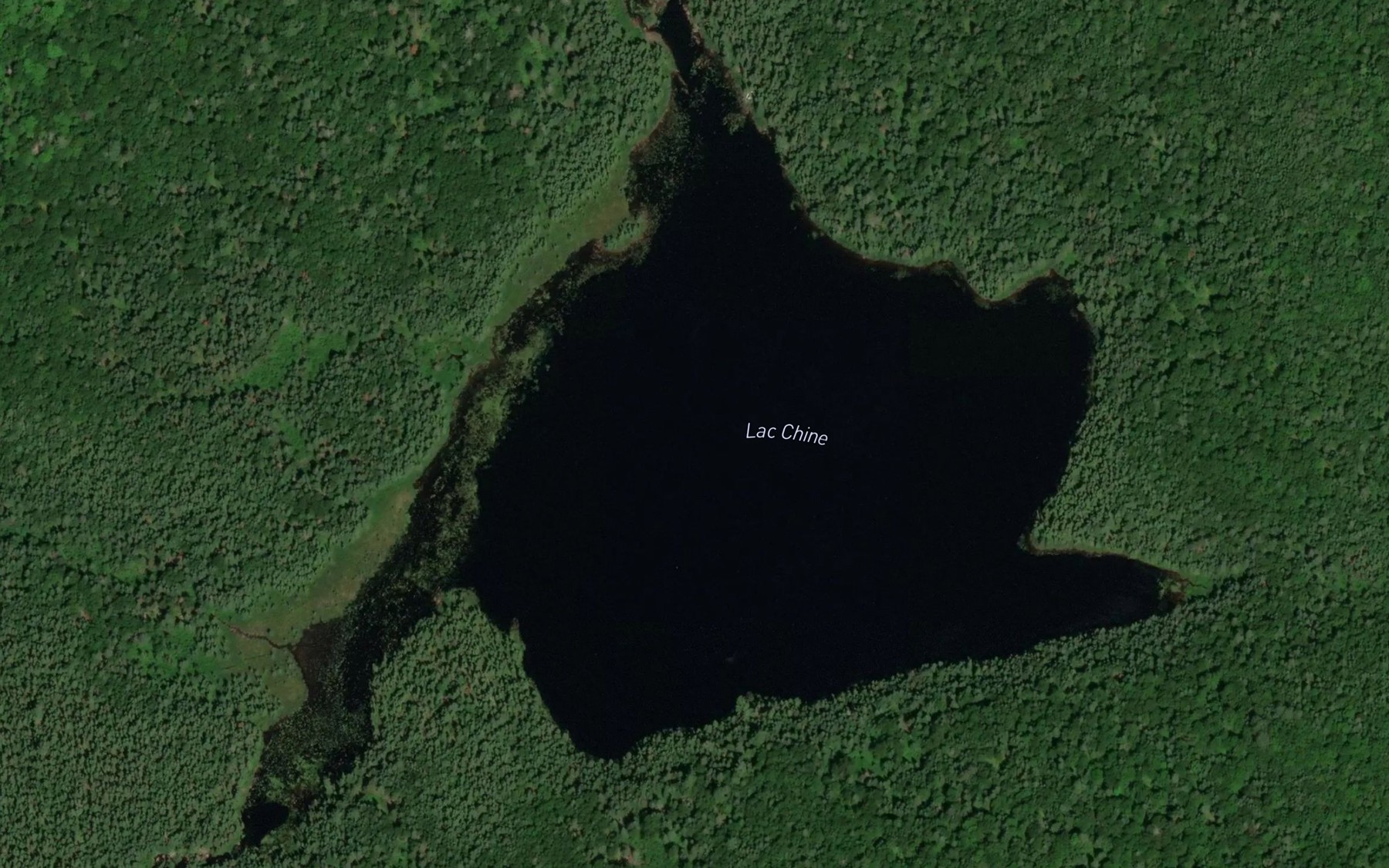 Satellite map of the Lac Chine