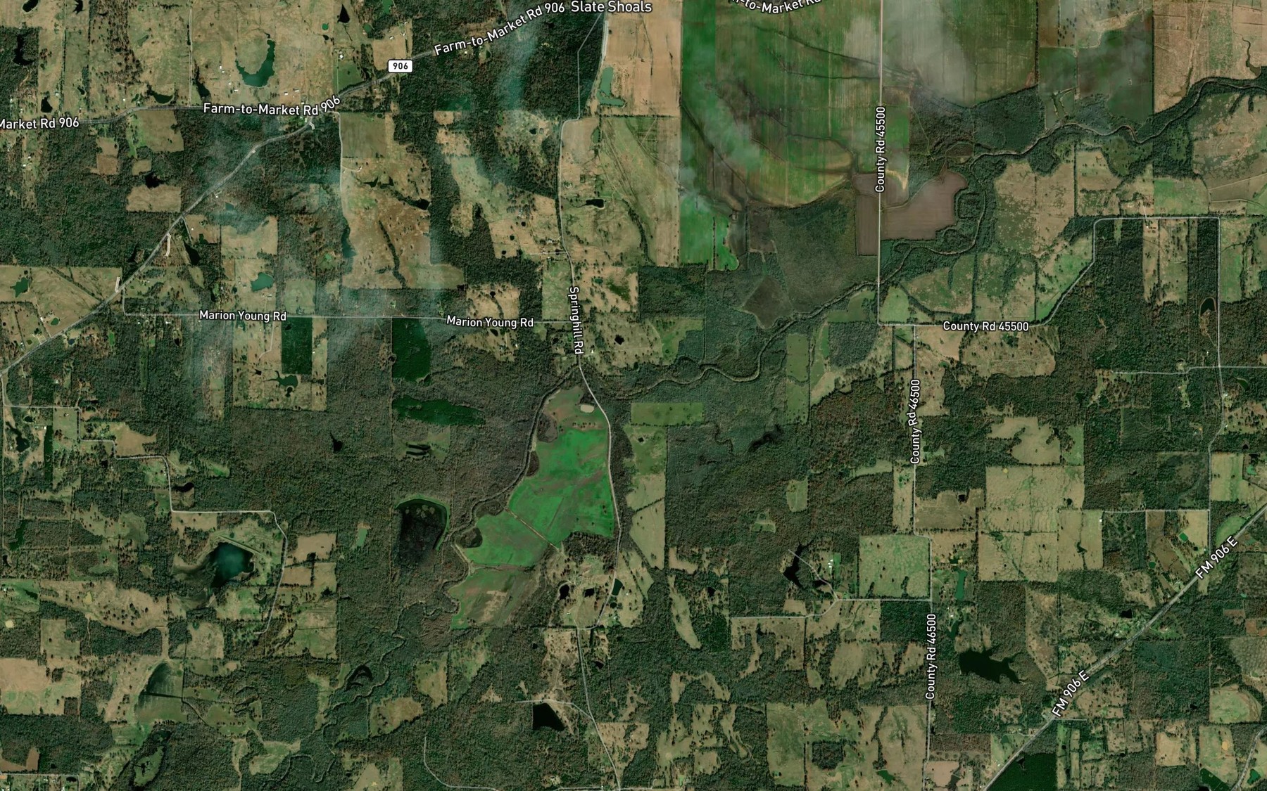 Satellite map of the Moran Branch