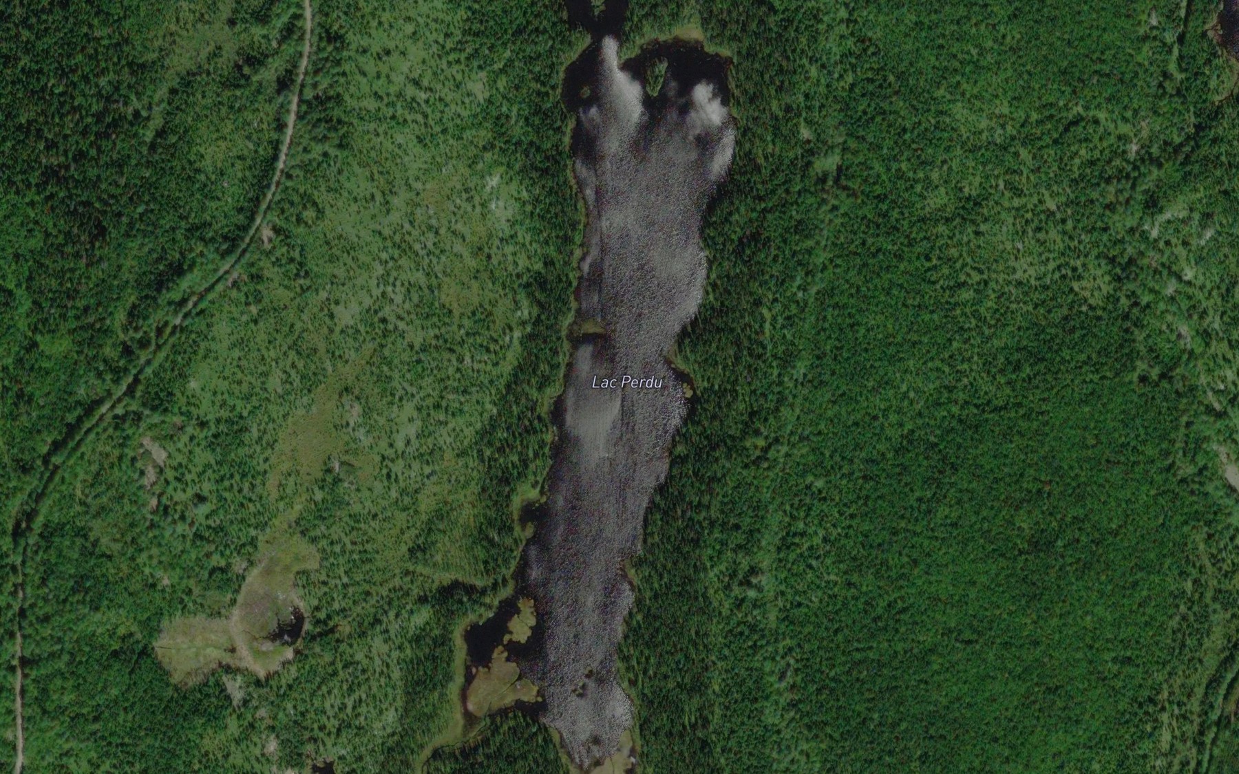Satellite map of the Lac Perdu
