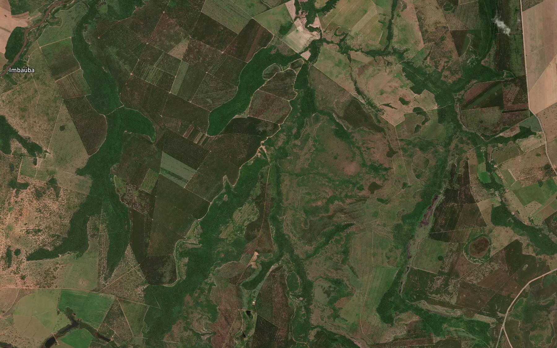 Satellite map of the Corrego Pintado