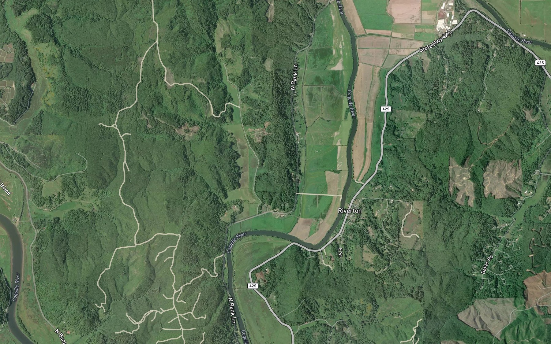 Satellite map of the Martin Spring