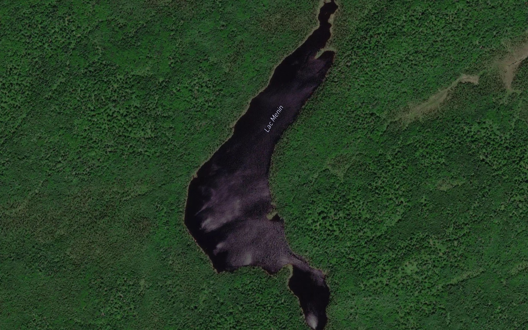 Satellite map of the Lac Menin