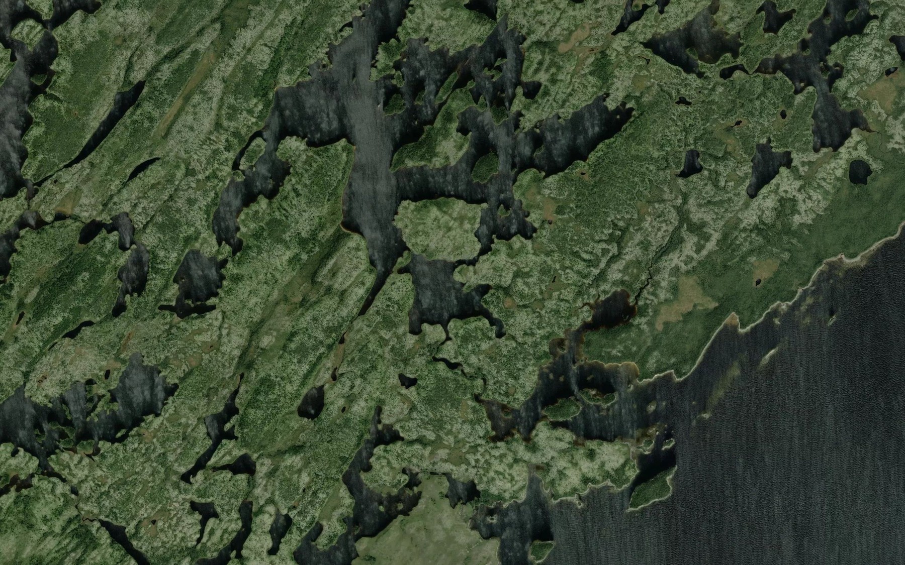 Satellite map of the Ruisseau Kamichkwapiskan