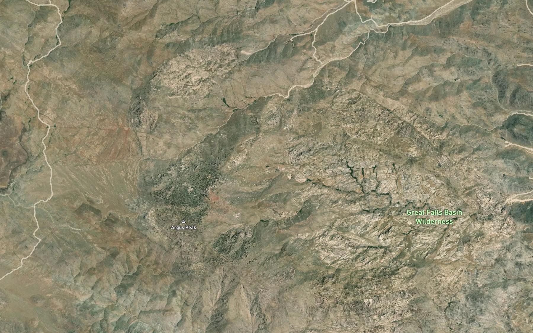Satellite map of the Argus Spring