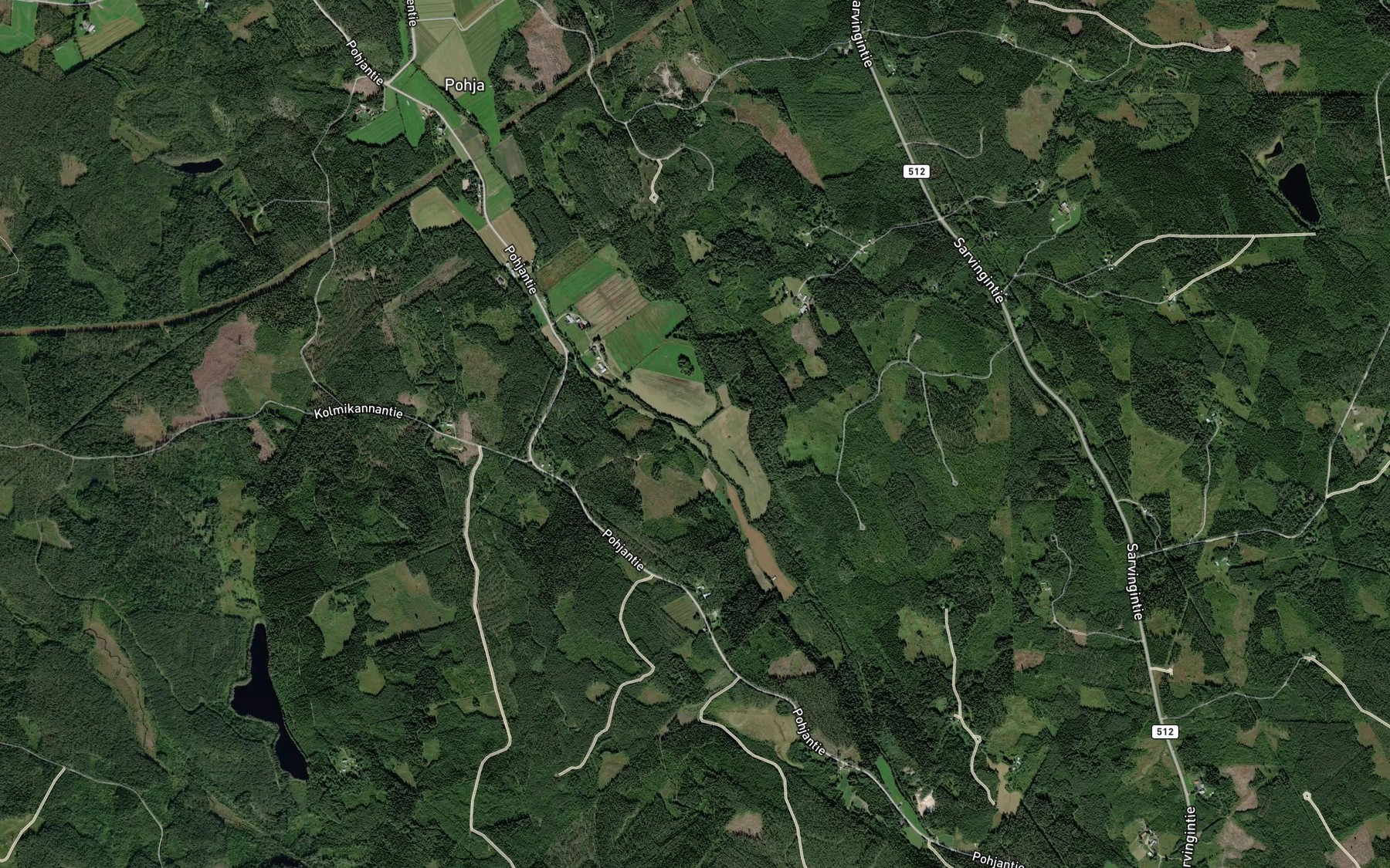 Satellite map of the Sarvinginjoki