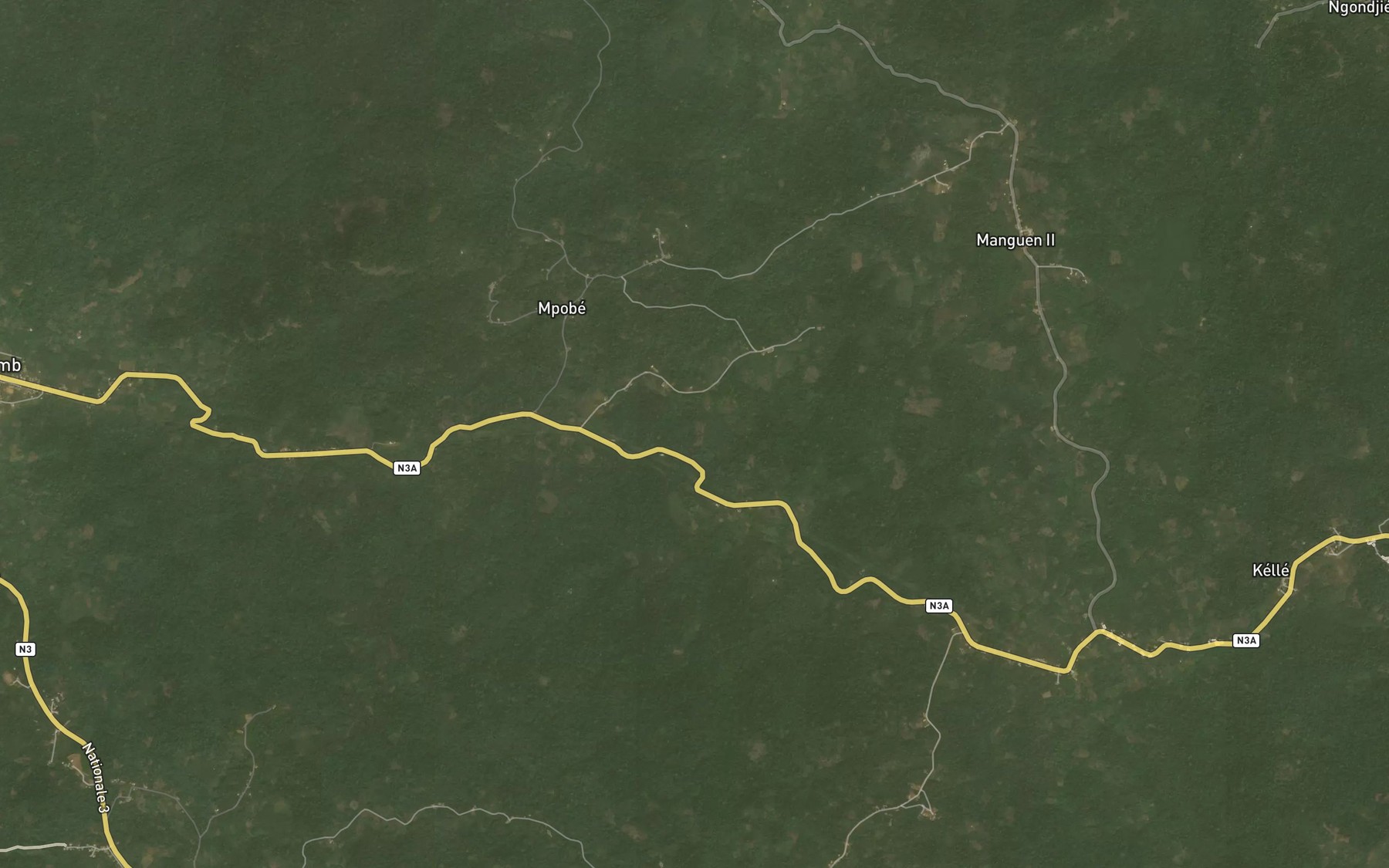 Satellite map of the Man