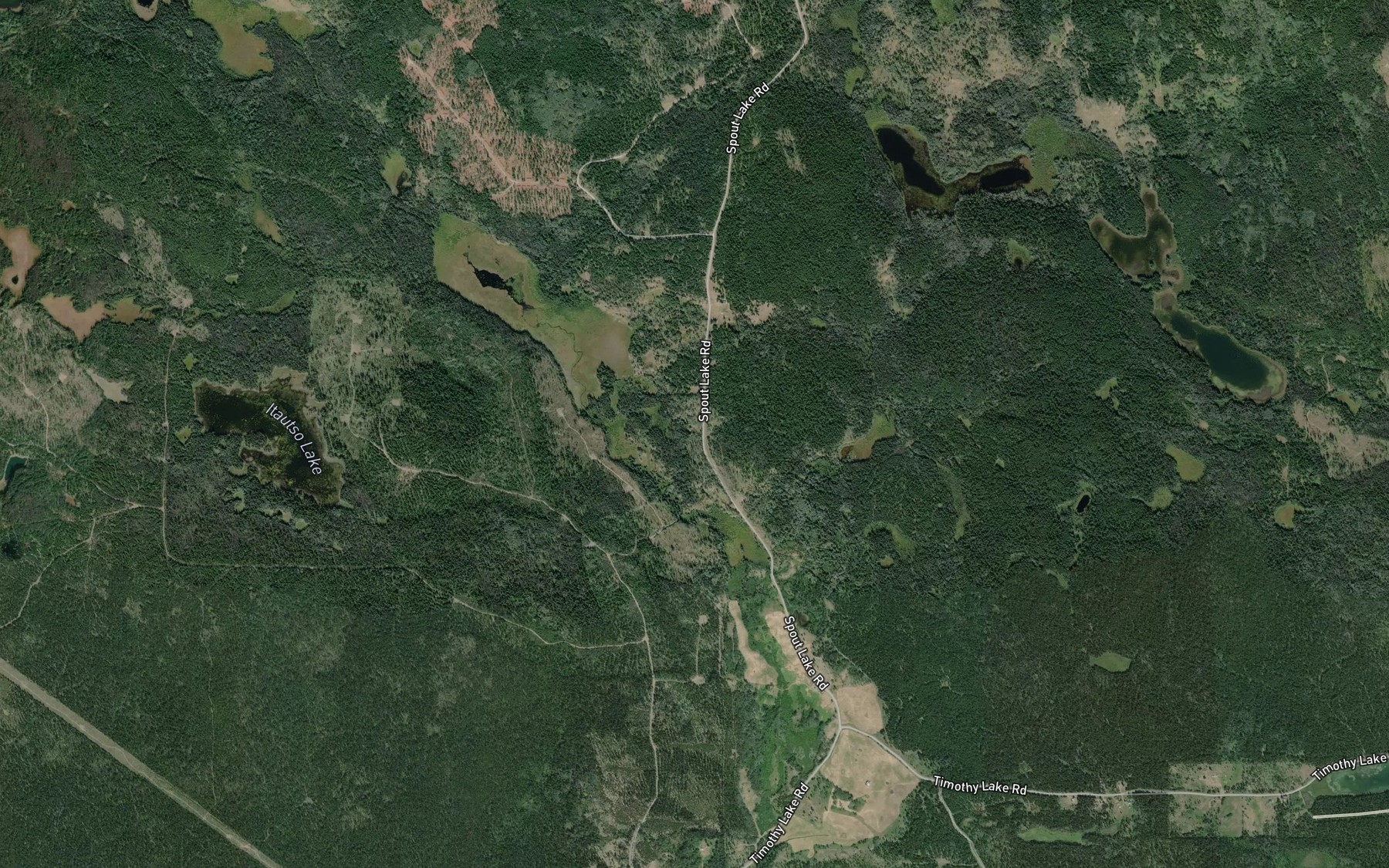 Satellite map of the Saddle Creek